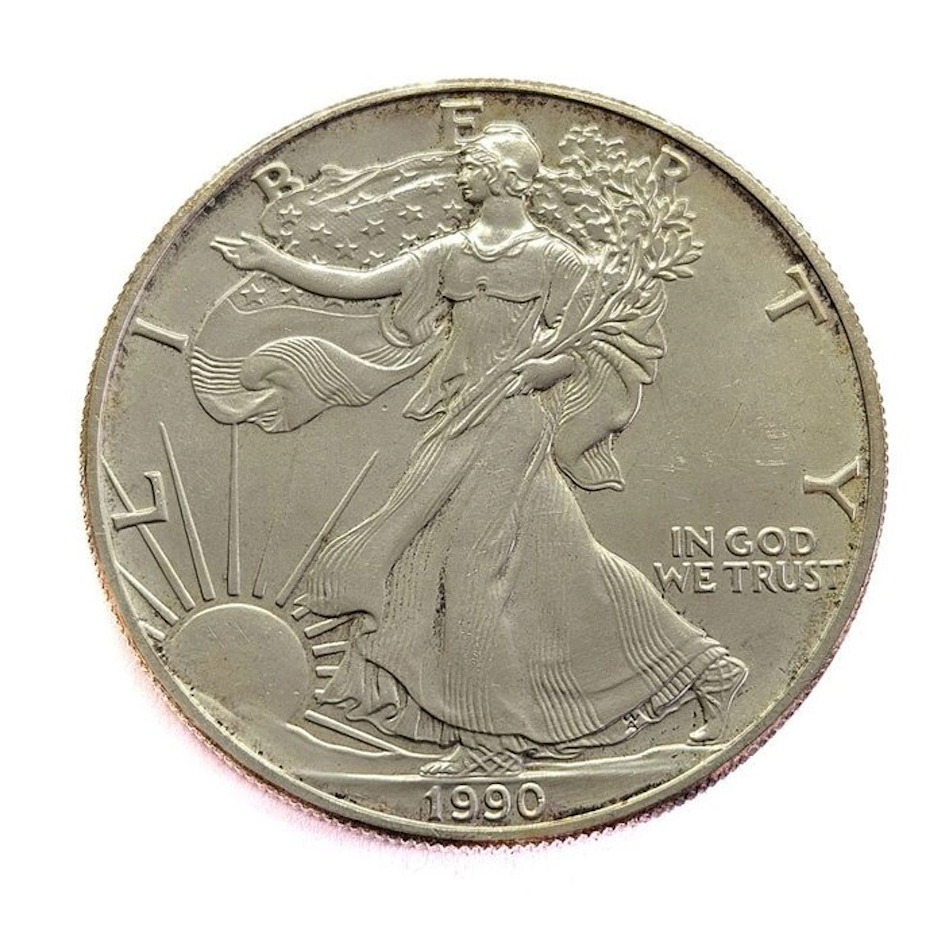United States. 1 Dollar 1990 - American Silver Eagle - Walking Liberty