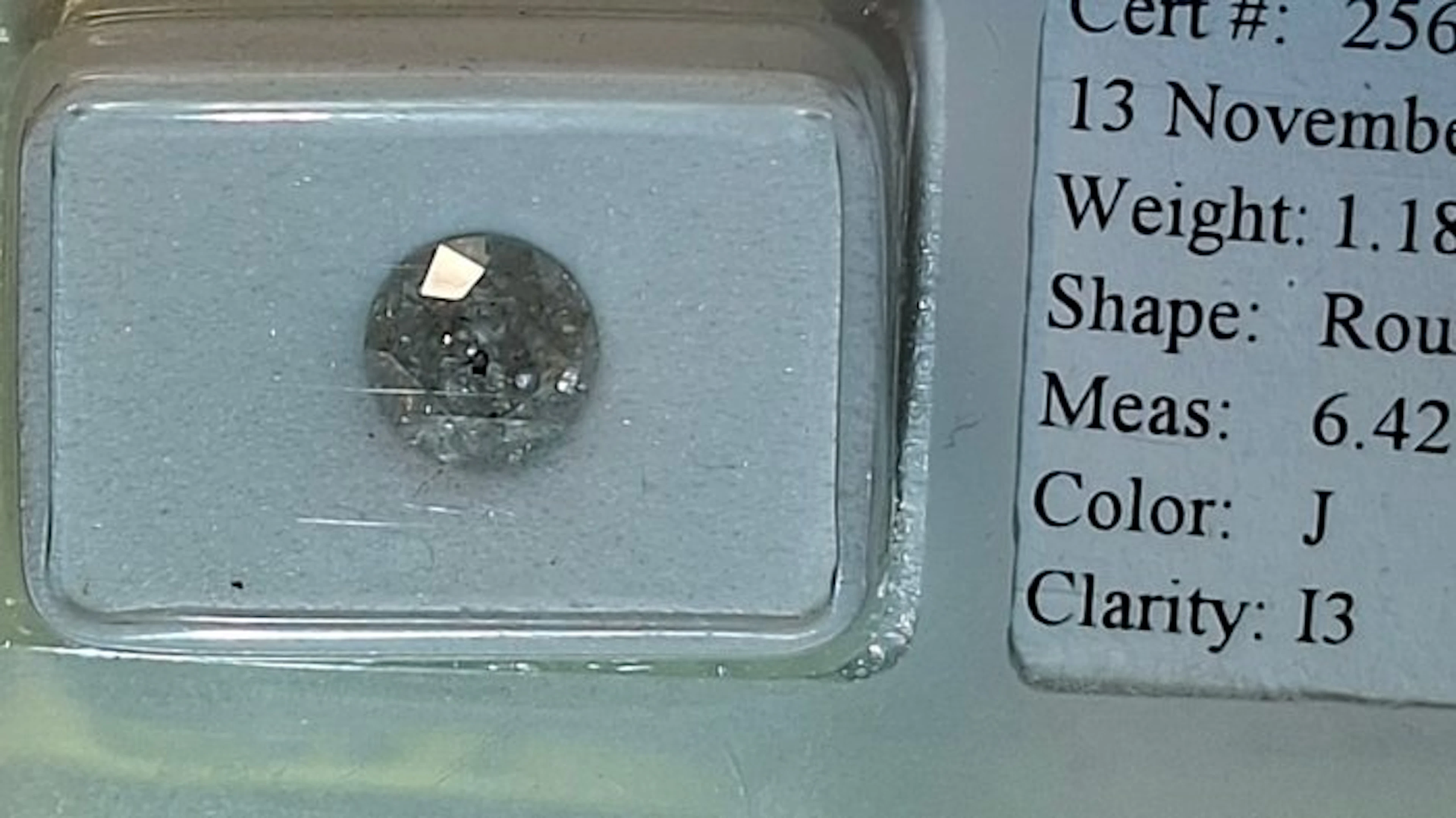 No reserve price - 1 pcs Diamond (Natural) - 1.18 ct...