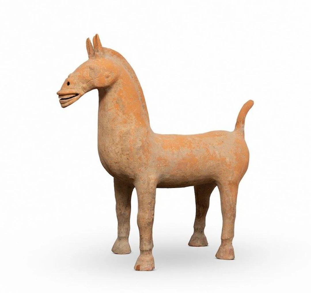 Ancient Chinese, Han dynasty Terracotta Han Sichuan Horse - TL APPROVED