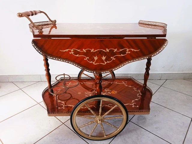 Serving trolley - Hollywood Regency / Neoclassical / Mid-Century Modern