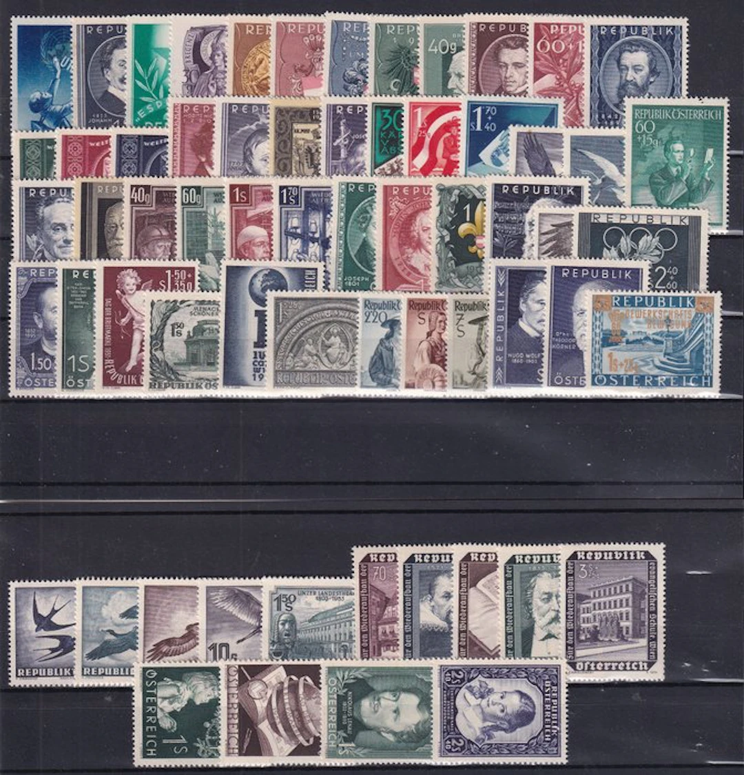 Austria 1949/1953 - Issues. Michel Nos. 929/932 are missing. - Michel: 933/995
