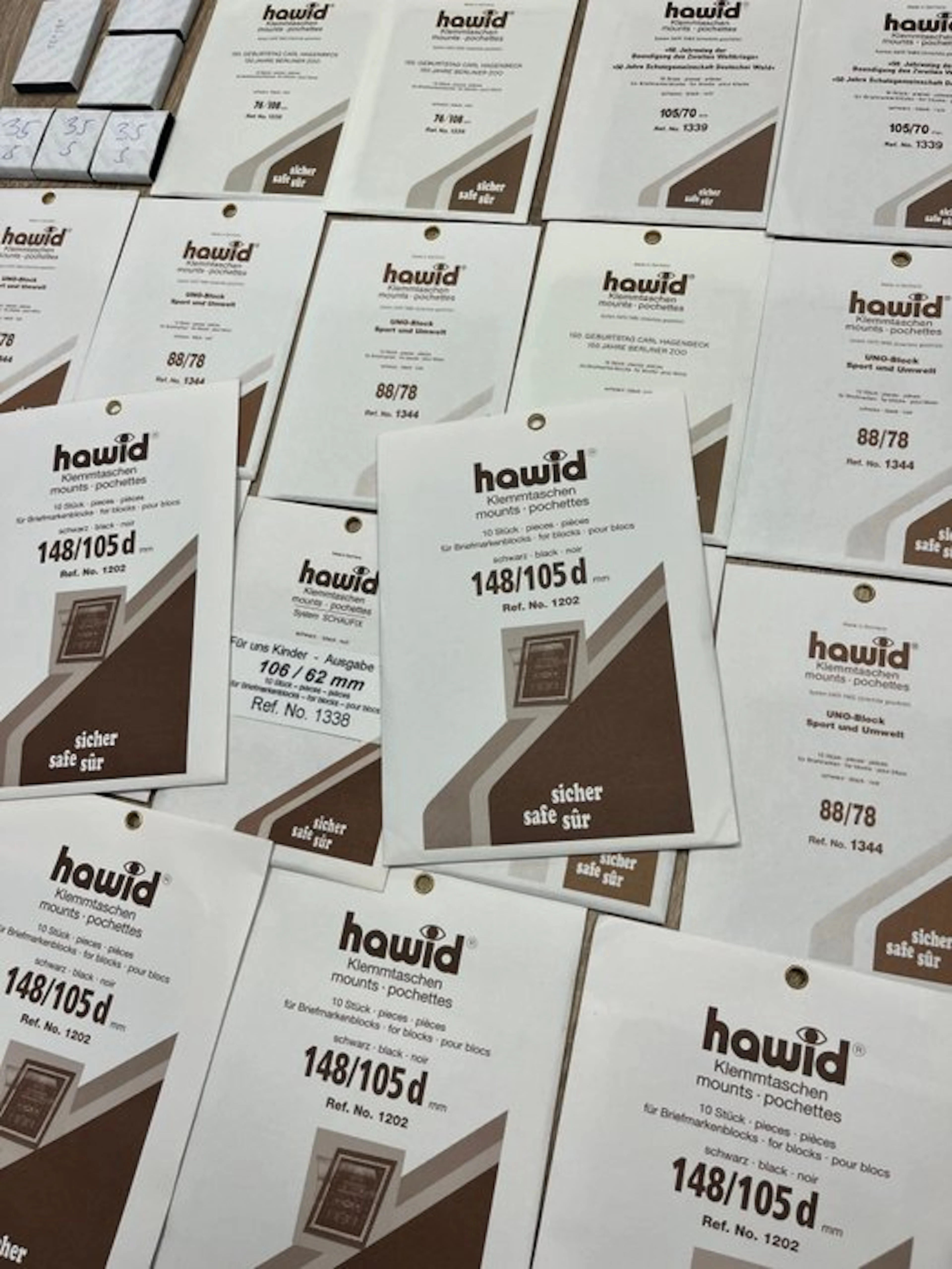 Accessories - 250 Hawid clamp-strip assortment, color black