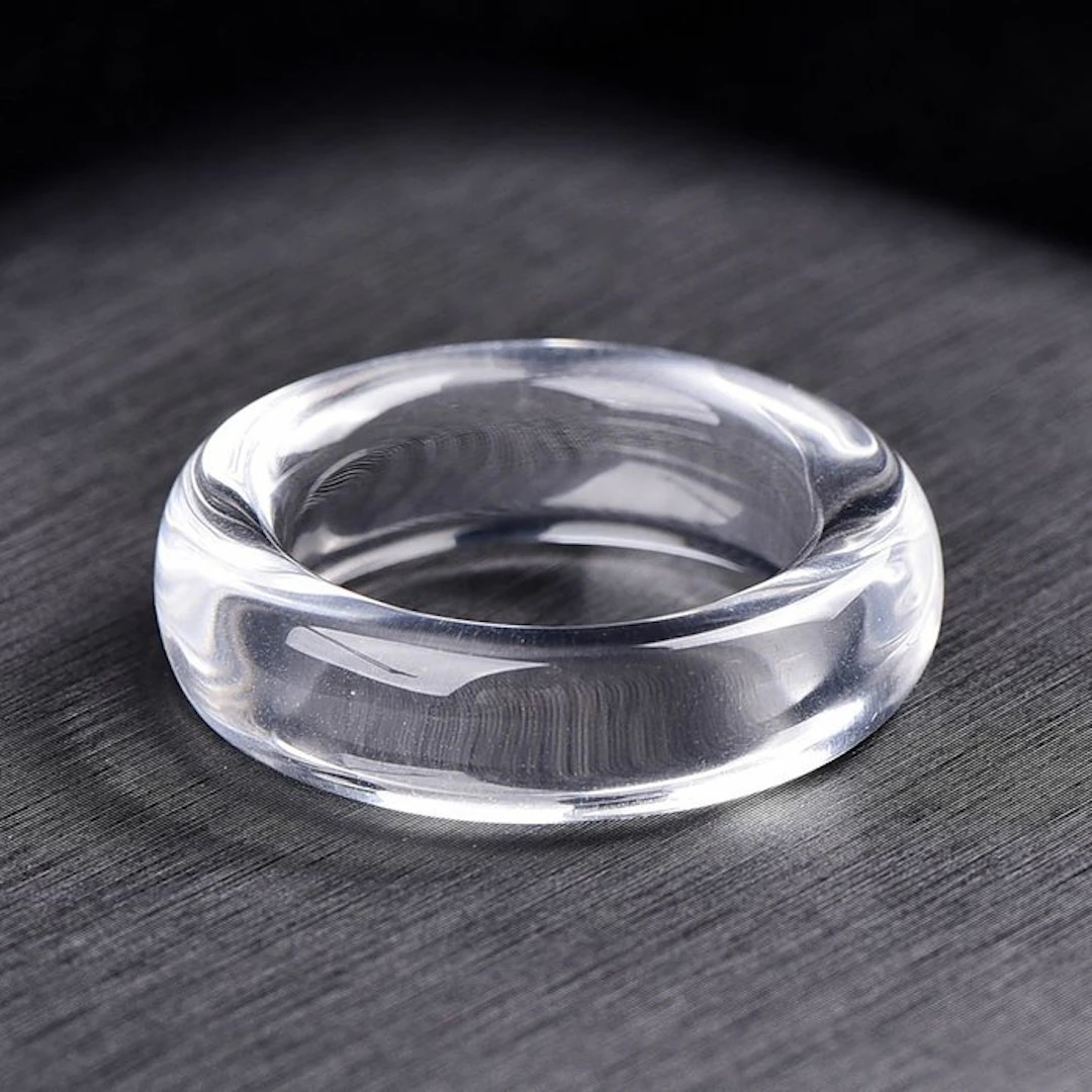 ALGT Certified - Huge and Masterful Natural Quartz Ring...