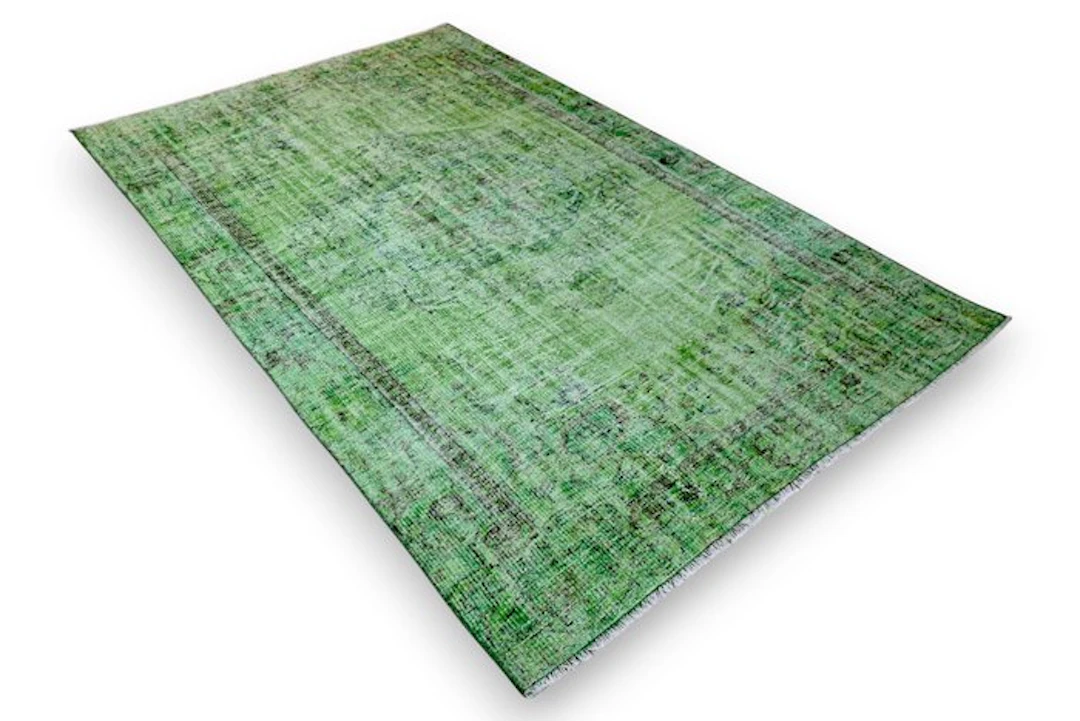 Green vintage - Rug - 250 cm - 160 cm - with certificate