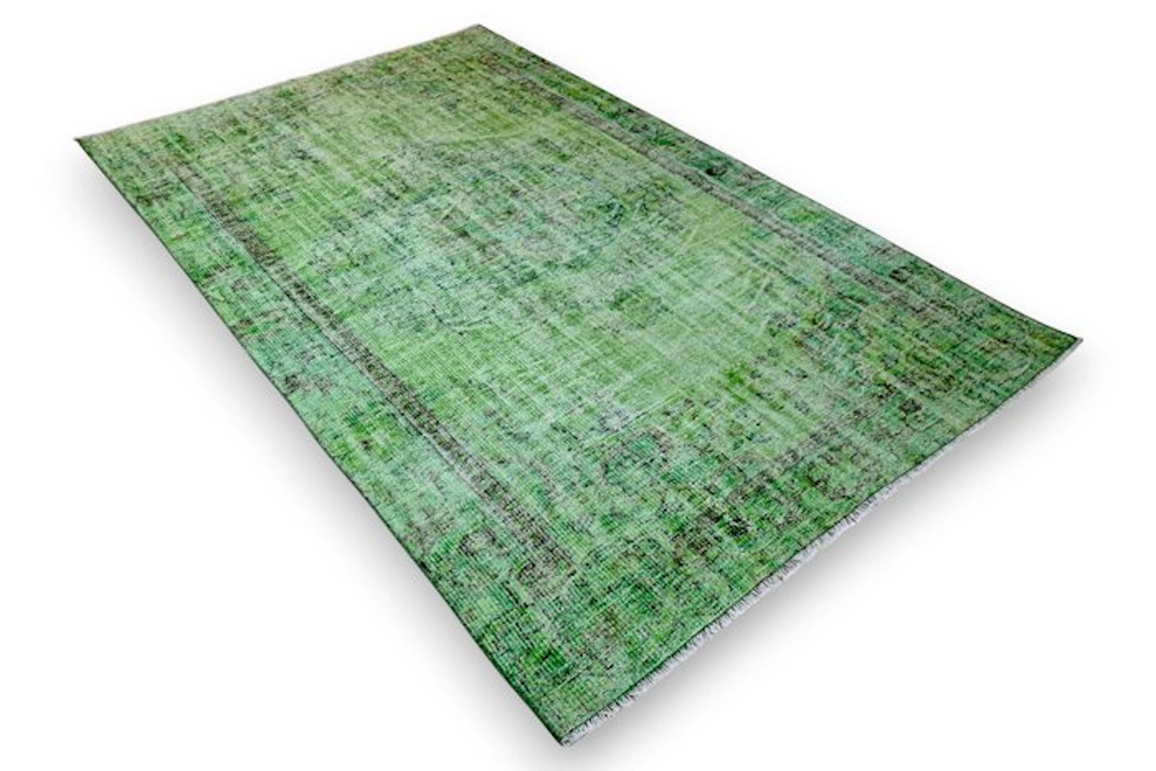Green vintage - Rug - 250 cm - 160 cm - with certificate