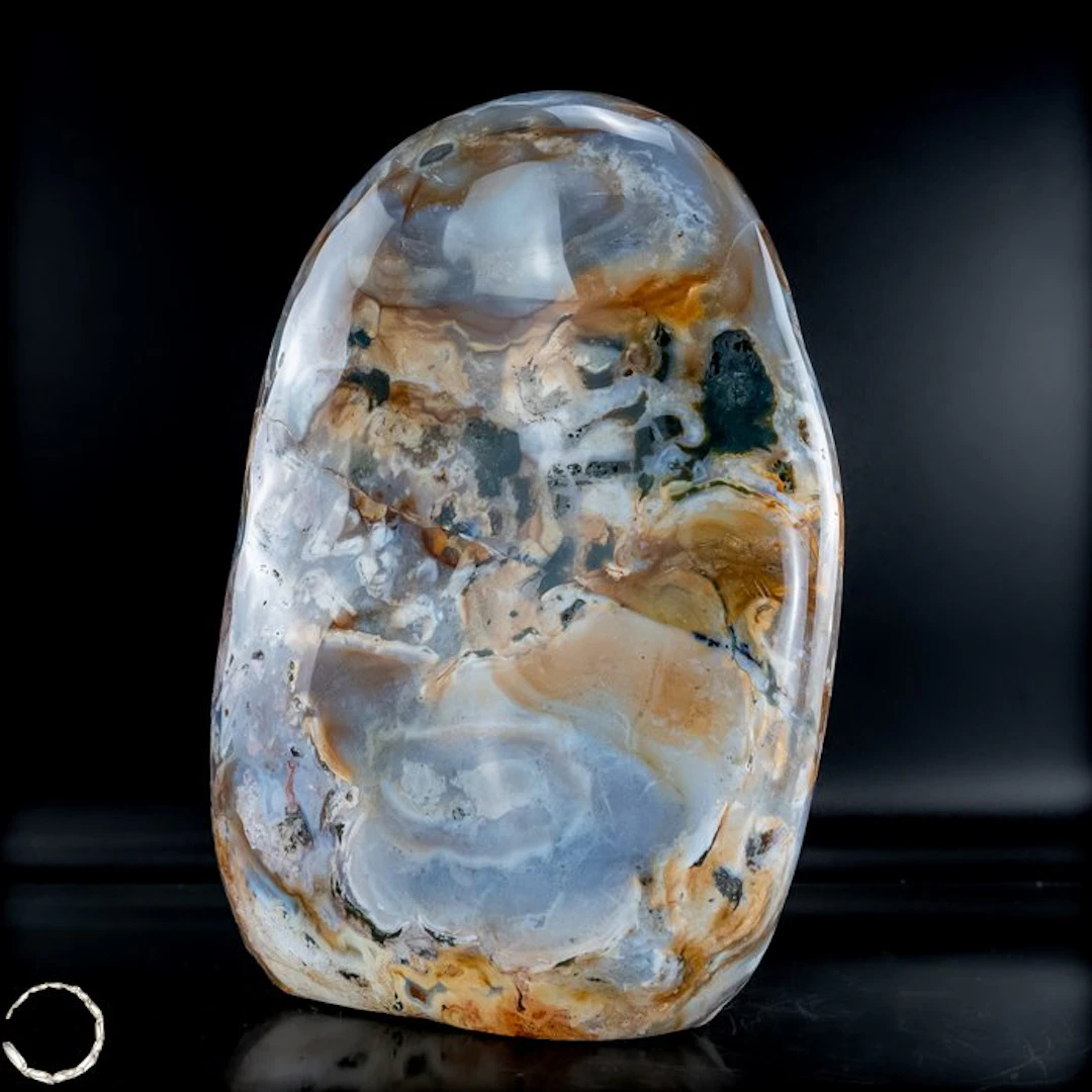 Ocean agate freeform – Fascinating natural art with a...