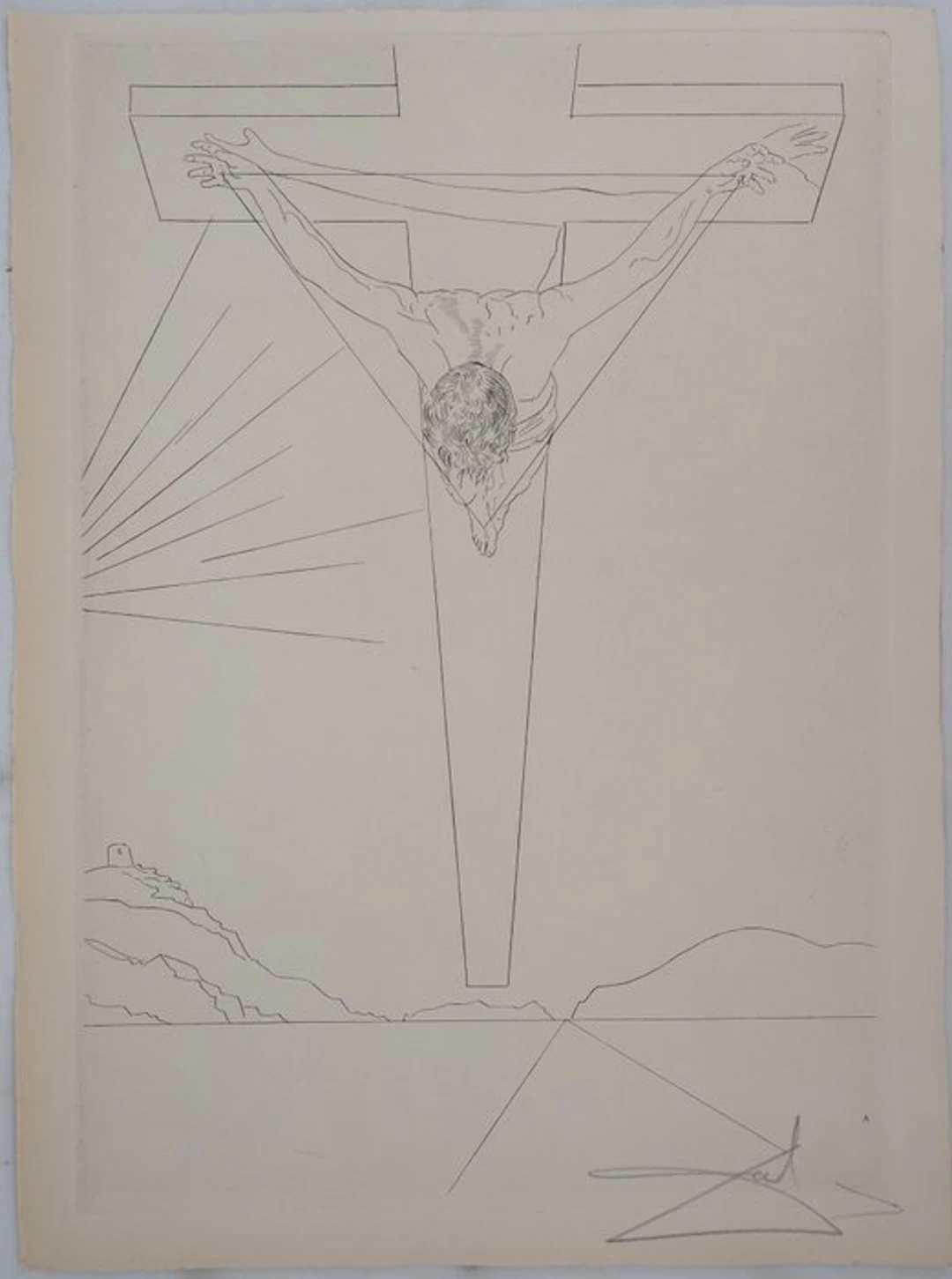 Salvador Dali (1904-1989) - Manifeste Mystique : Le Christ
