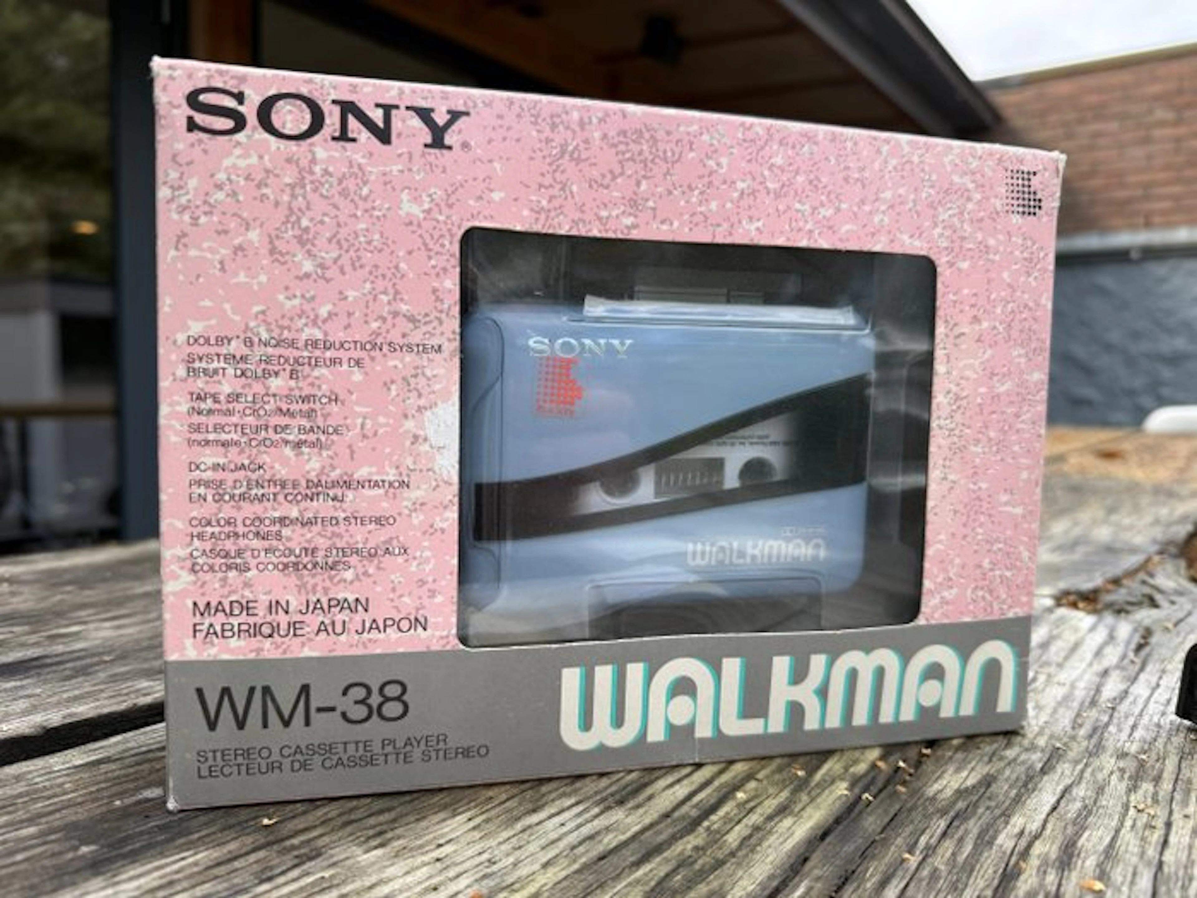 Sony - Rare Pale Blue Sony WM-38 In Original Box Walkman