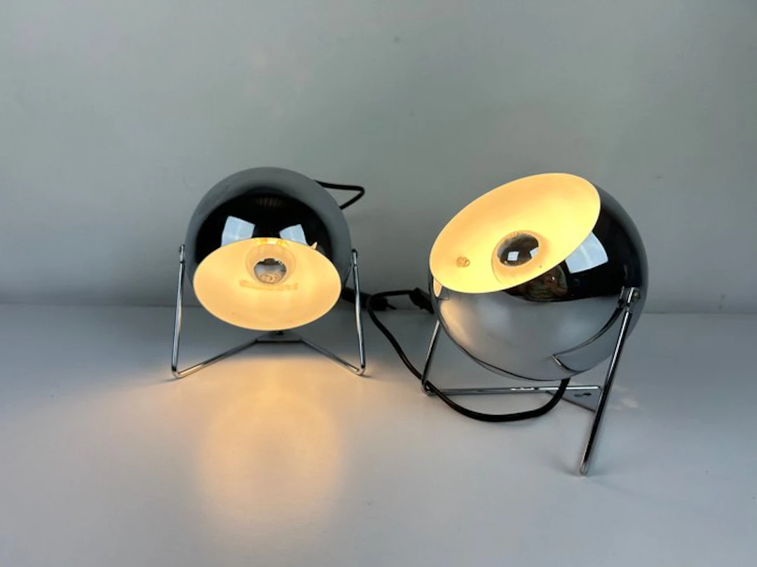 Design Moderno - Table lamp (2) - Pair of Eyeball Table...