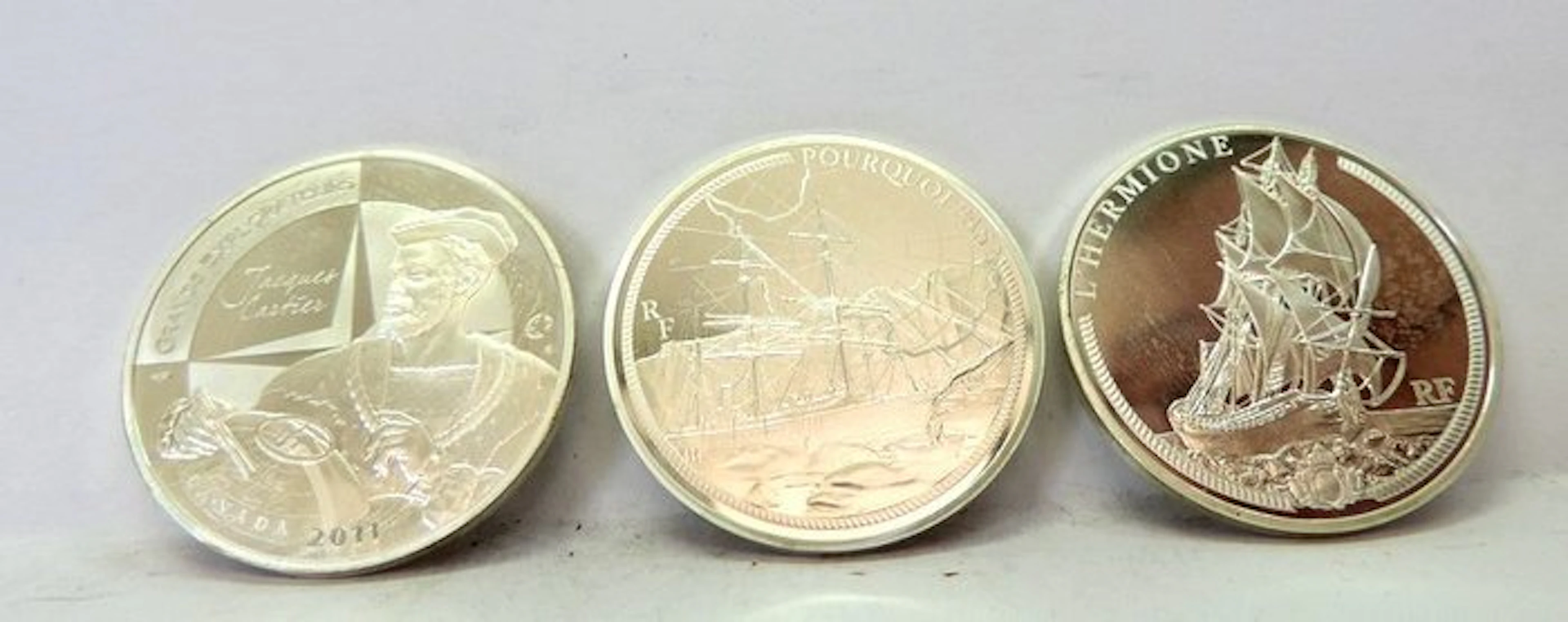 France. 10 Euro 2011/2014 "Les Grands Navires Francais"...