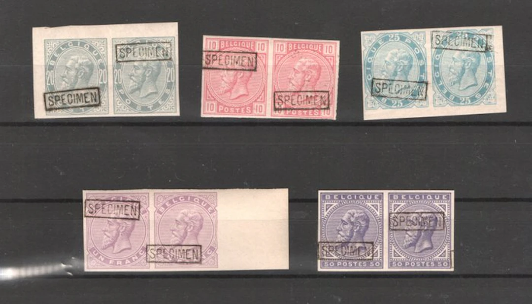Belgium 1883 - Belgium 1883 Specimen, most mint (postfris).