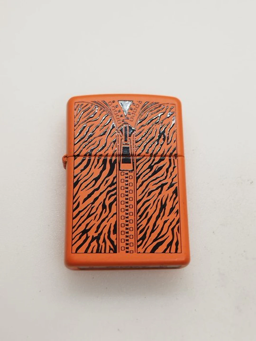 Zippo - Zippo Orange Zipper 2009 - No reserve price - Lighter - Steel, Enamel