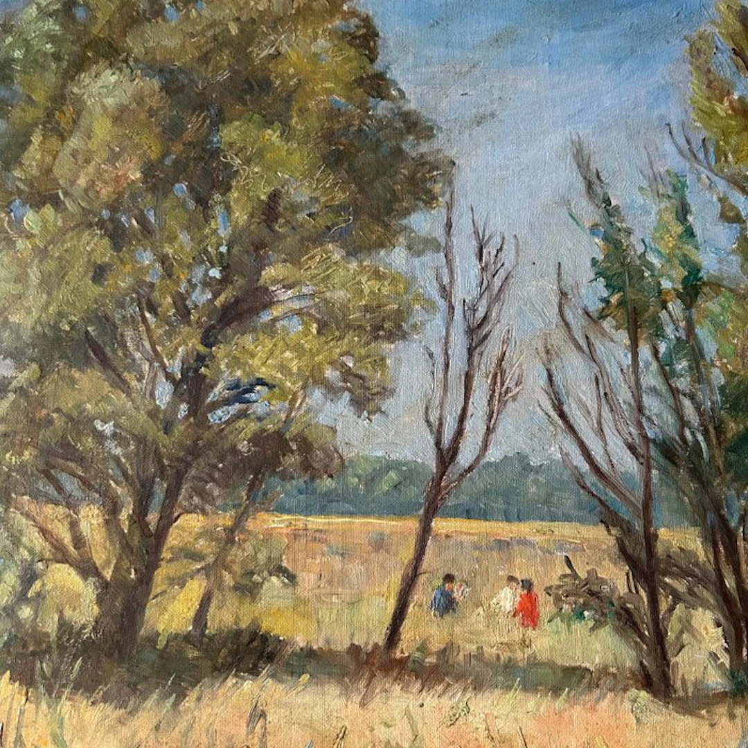 Miron Duda (1893-1950), after - Sommerliche Landschafts- und Genreszene