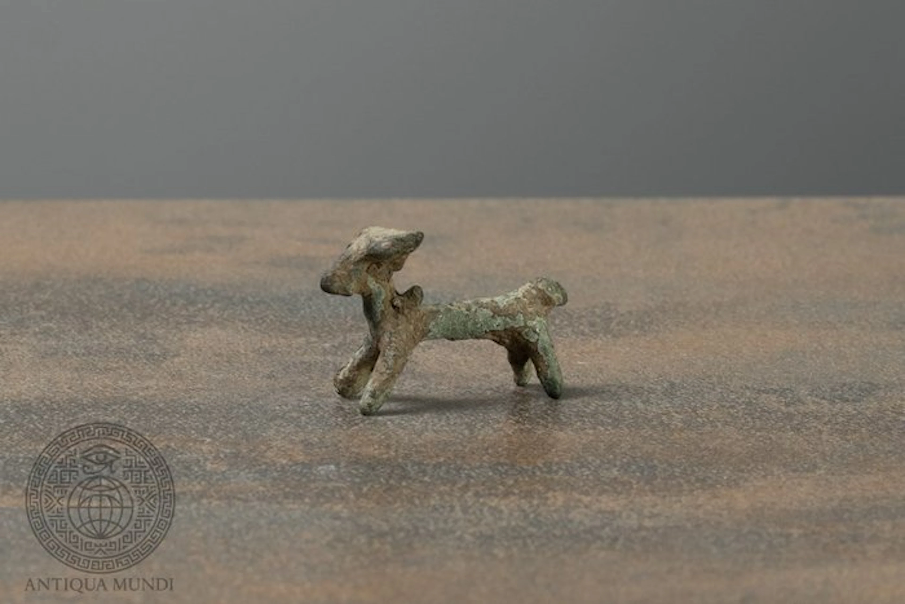 Western Asiatic Bronze Zoomorphic Goat Figurine - 2 cm