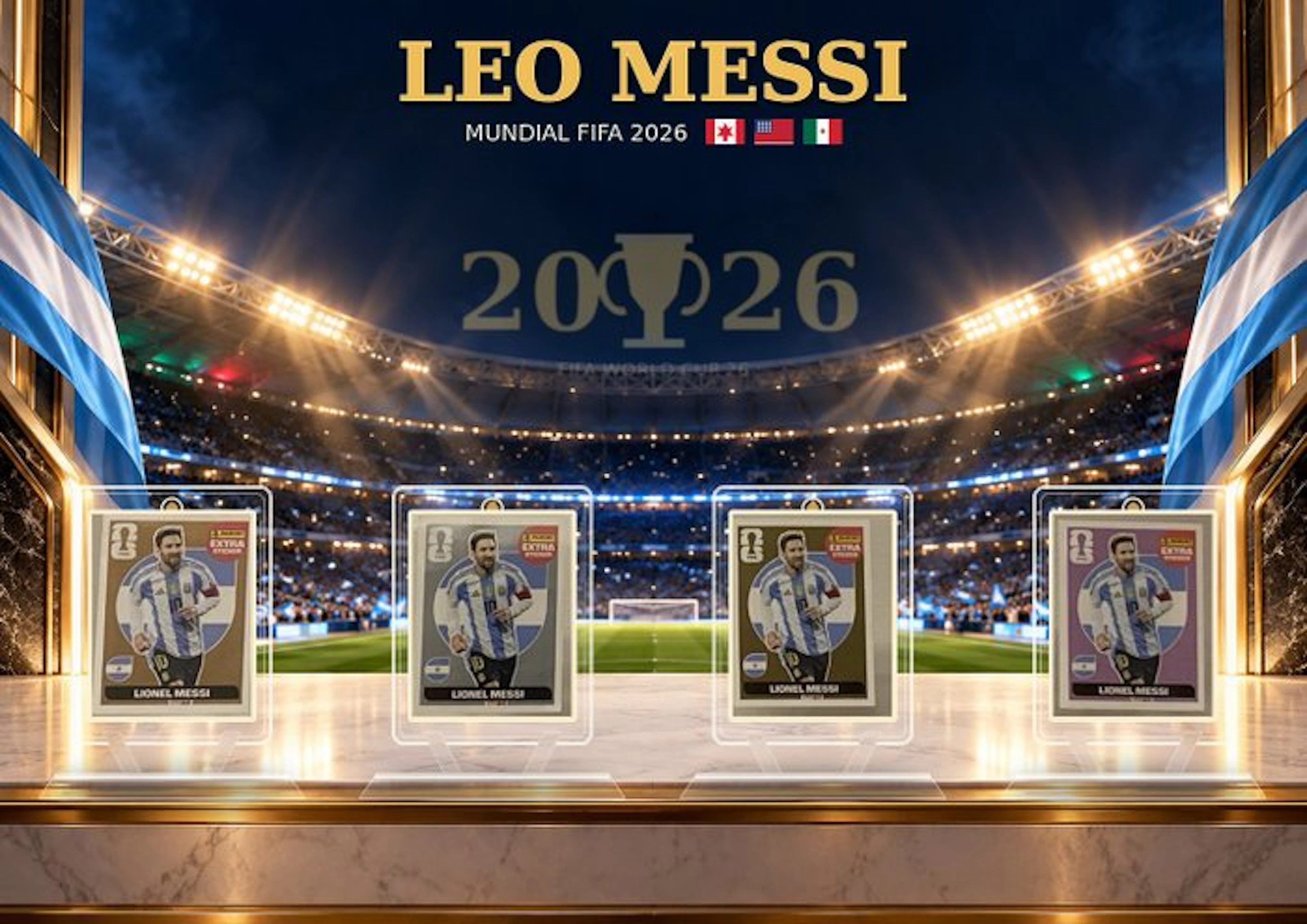 2026 Panini FIFA World Cup 2026 Lionel Messi Extra...