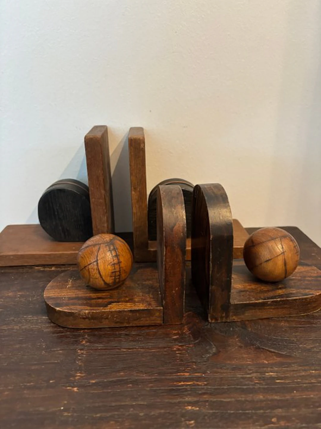 Bookends (4) - Wood - Art Deco 1920-1930