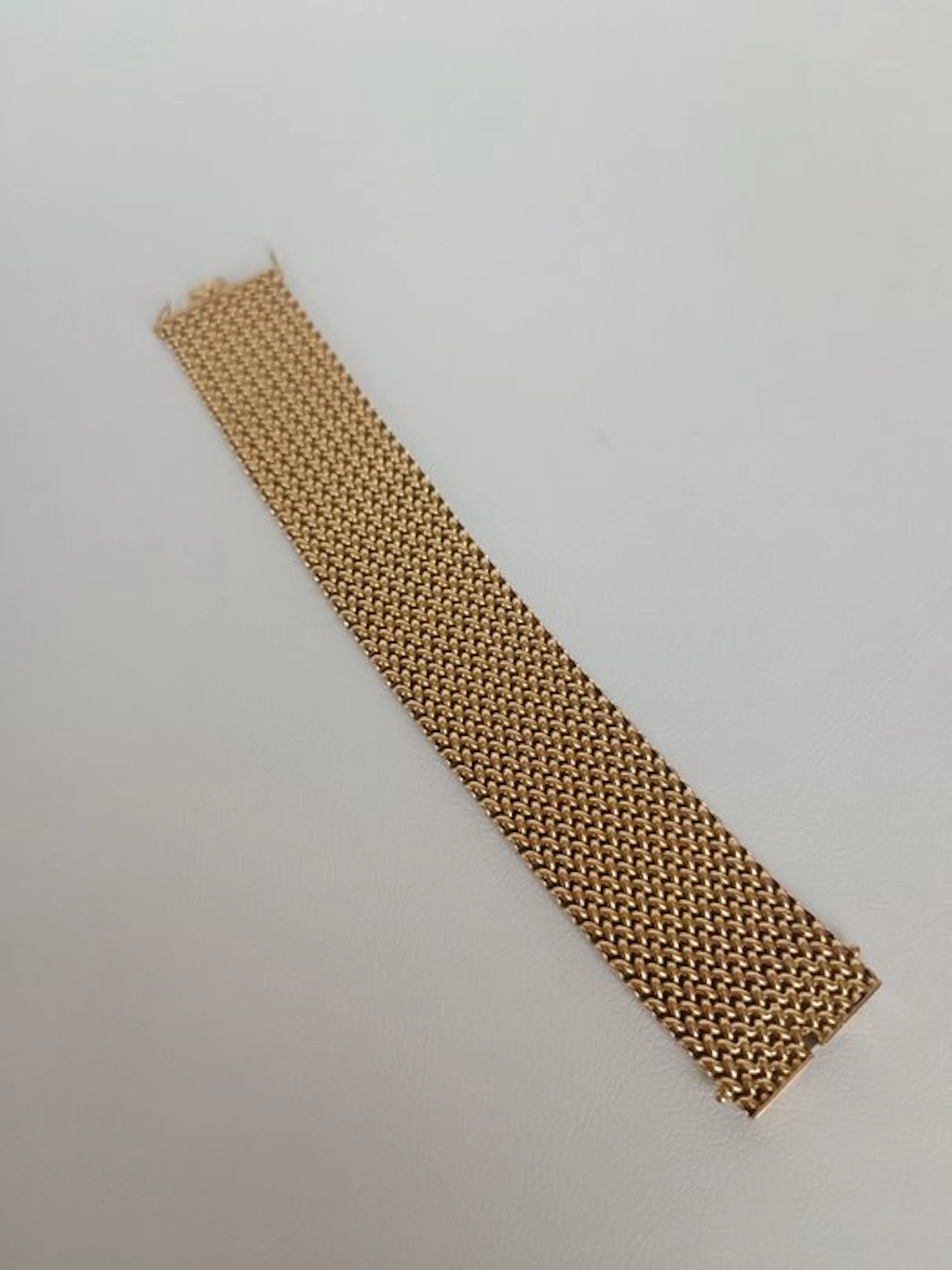 Bracelet - 18 kt. Yellow gold - Knitted fabric
