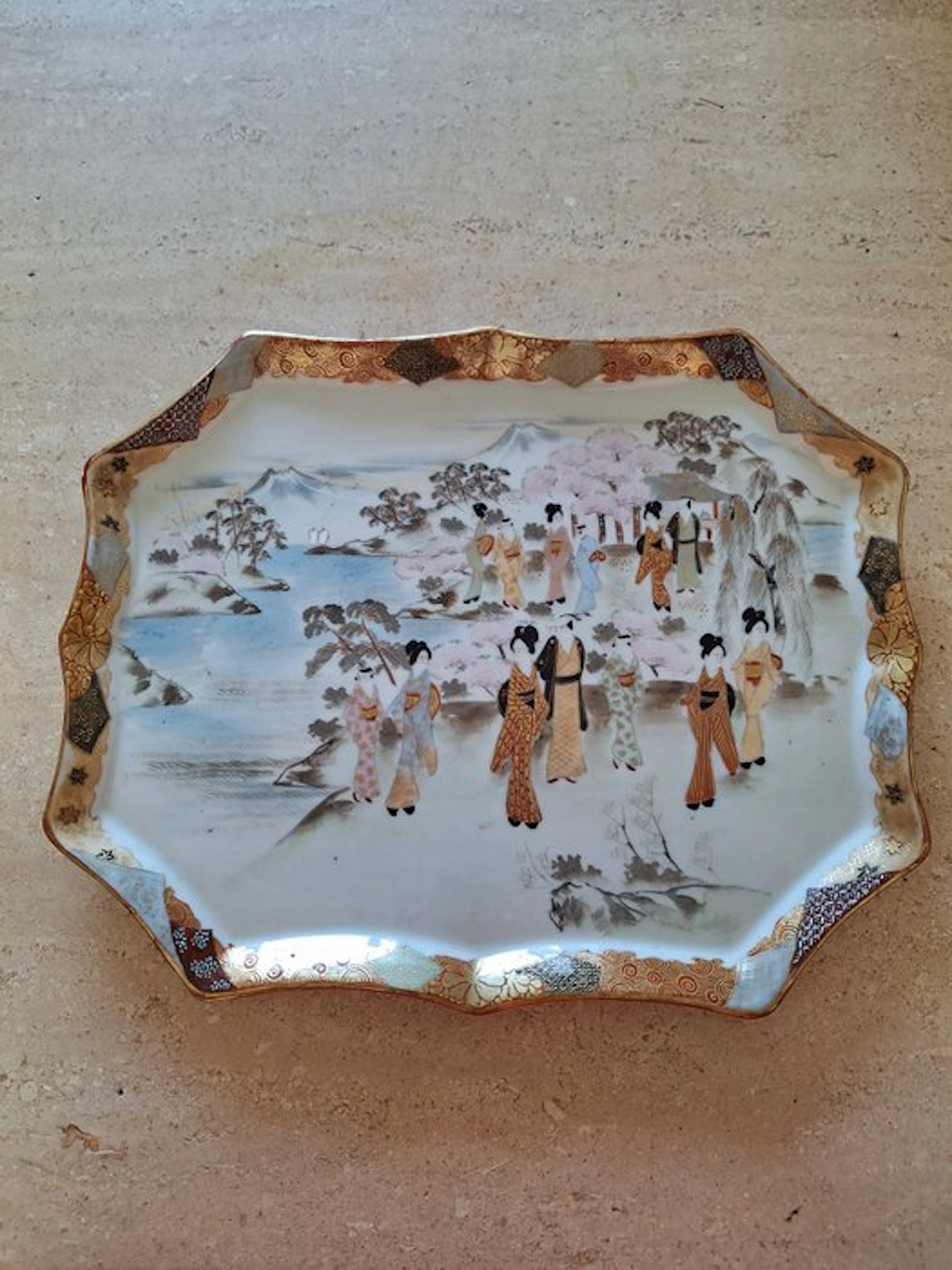 kKutan - Platter - Earthenware - Japanese Kutani bowl
