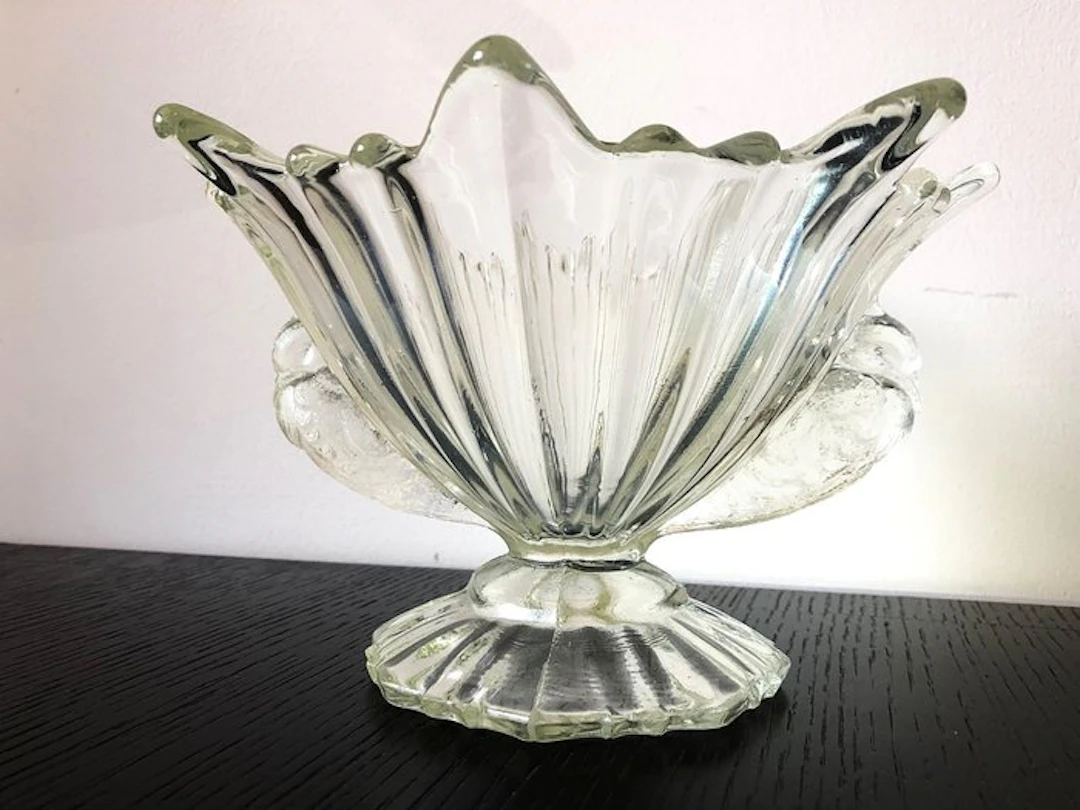 Abel Zagreb - Vase - Pressed glass - Art Deco vase, 1930s