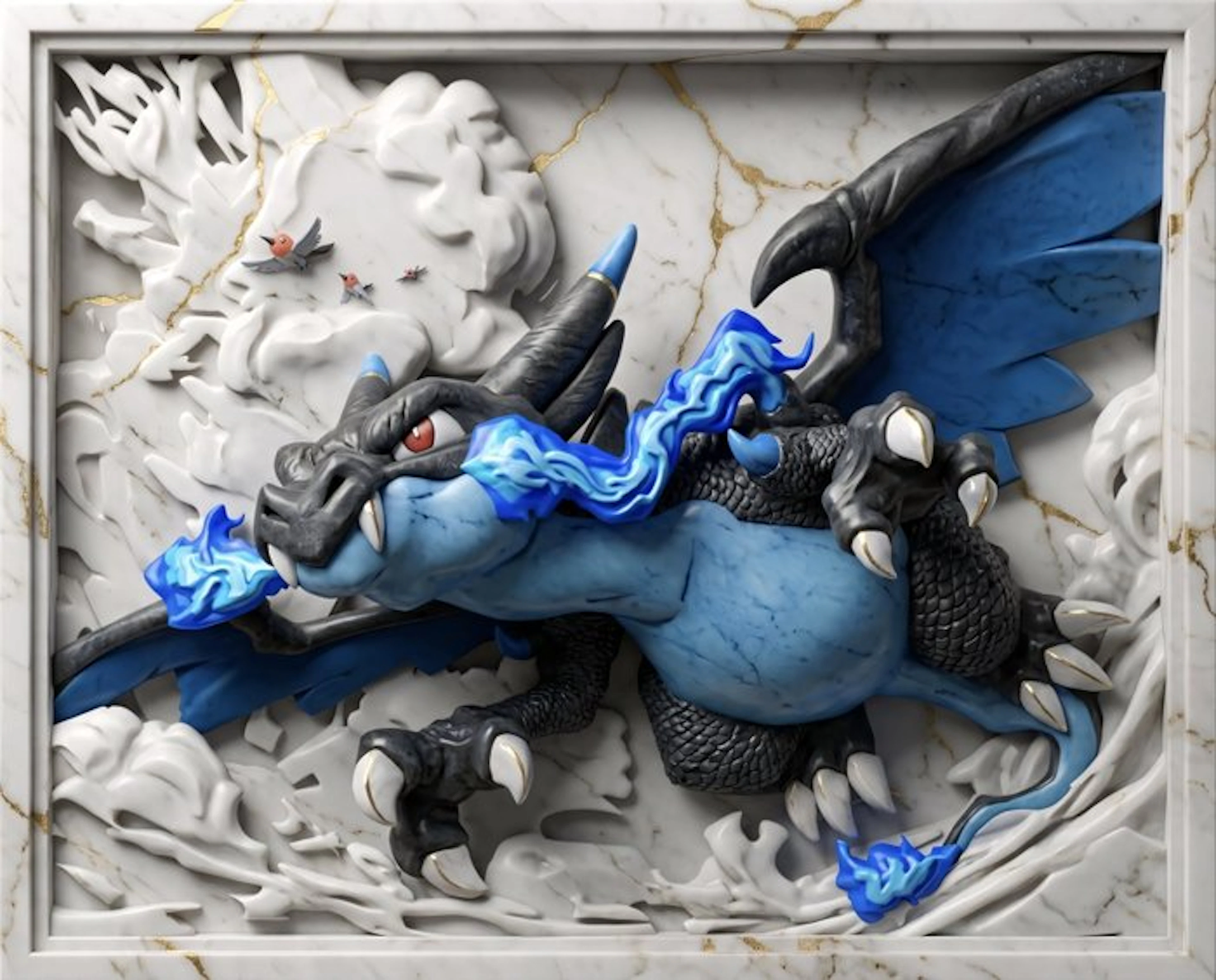 Makayhos - [Canvas] Mega Charizard X – Dragon Ascent