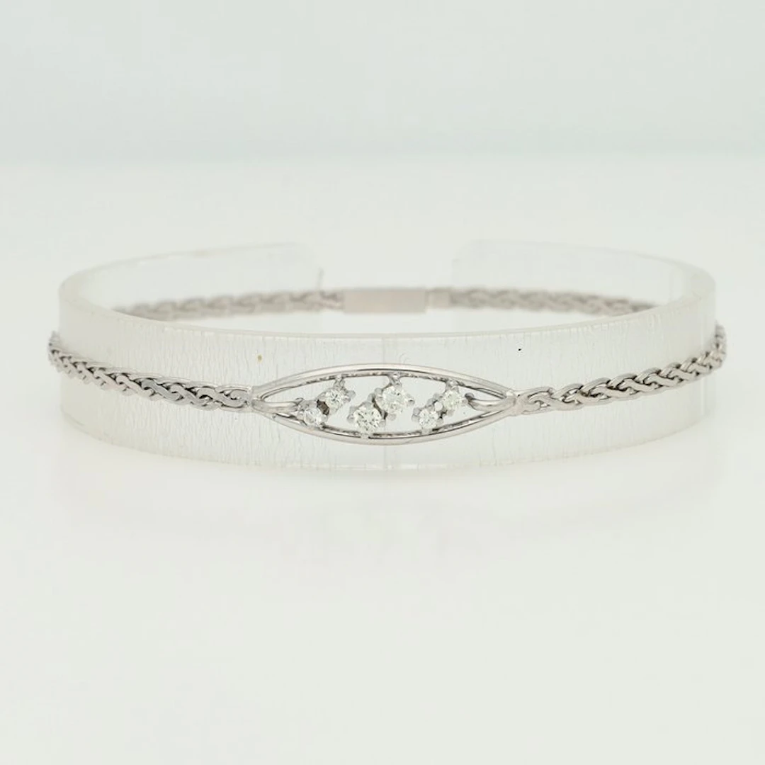 Bracelet - 14 kt. White gold - Diamond