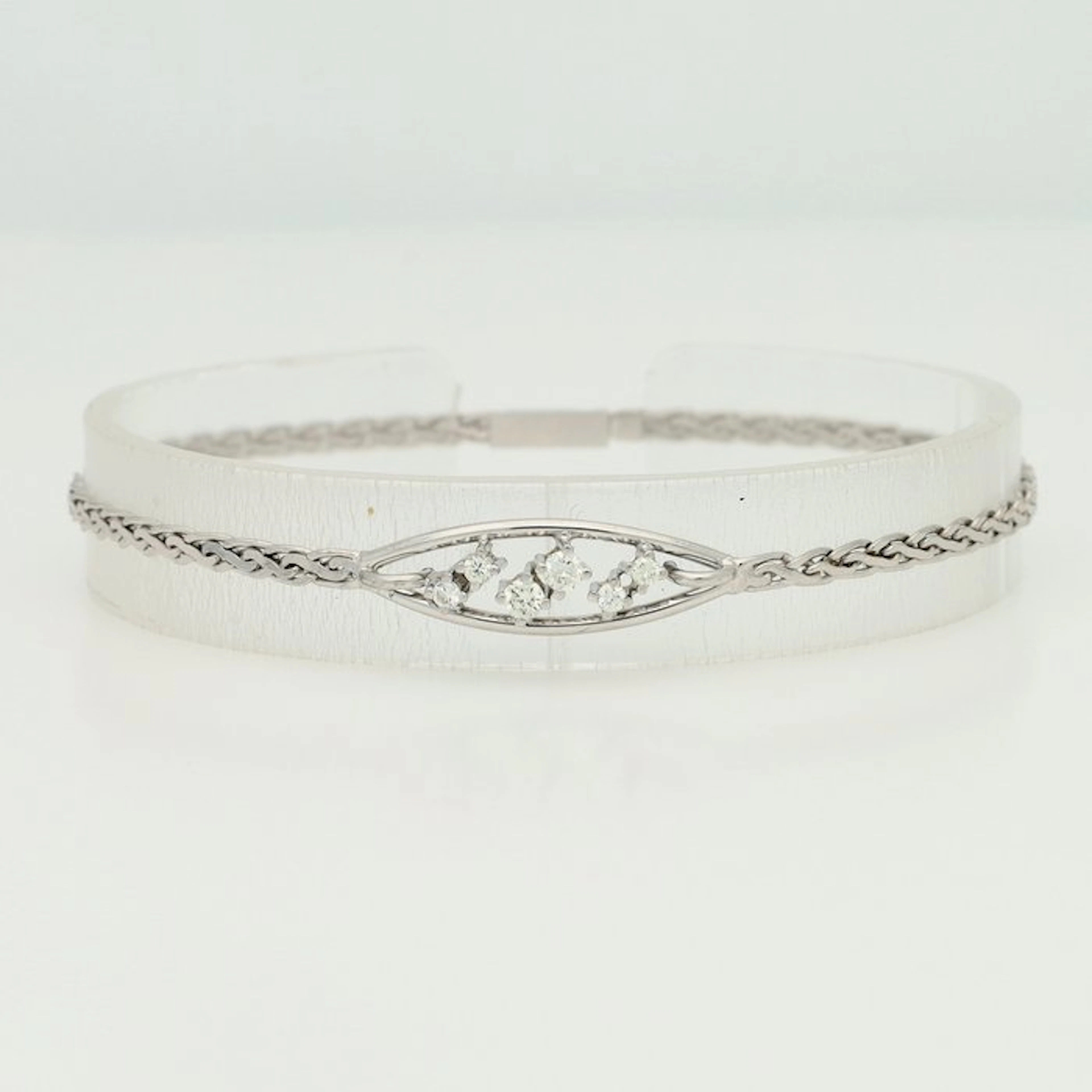 Bracelet - 14 kt. White gold - Diamond