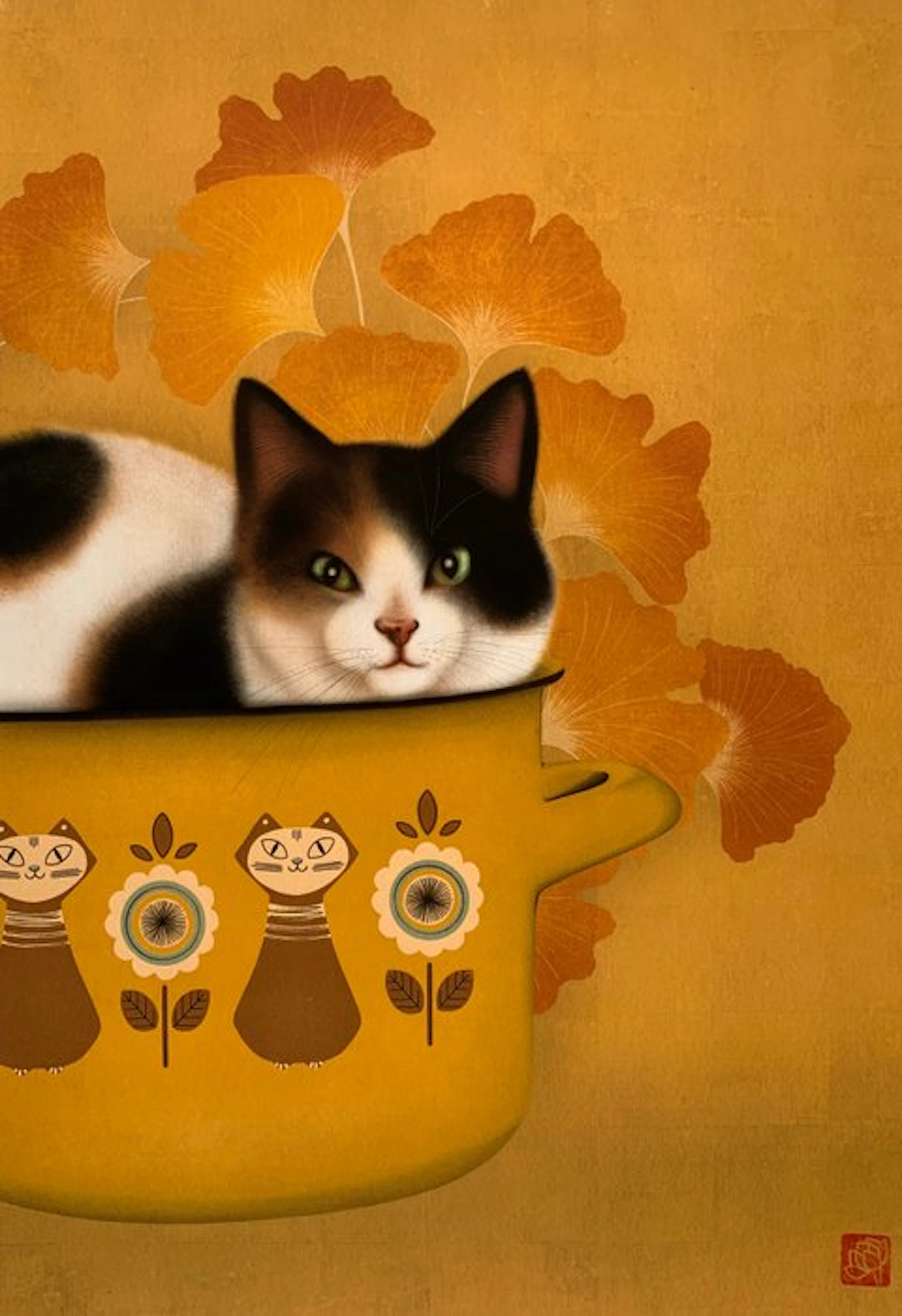 "Cat pot" - NO RESERVE - Ana Maia - Sweden (No reserve price)