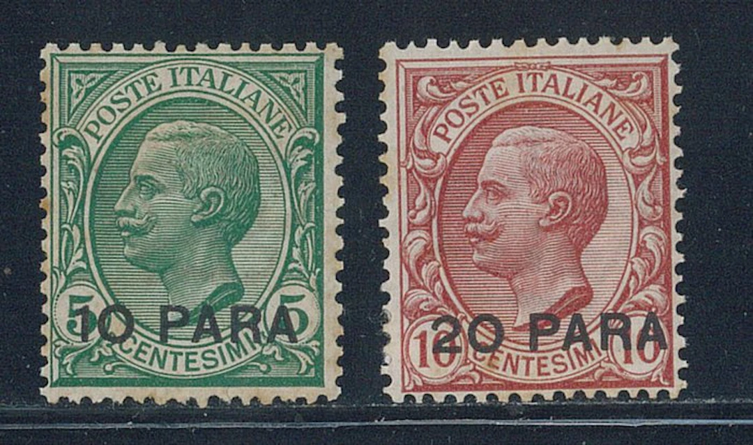 Levant (Italian post offices from 1874 to 1923) - 5 and 10 c