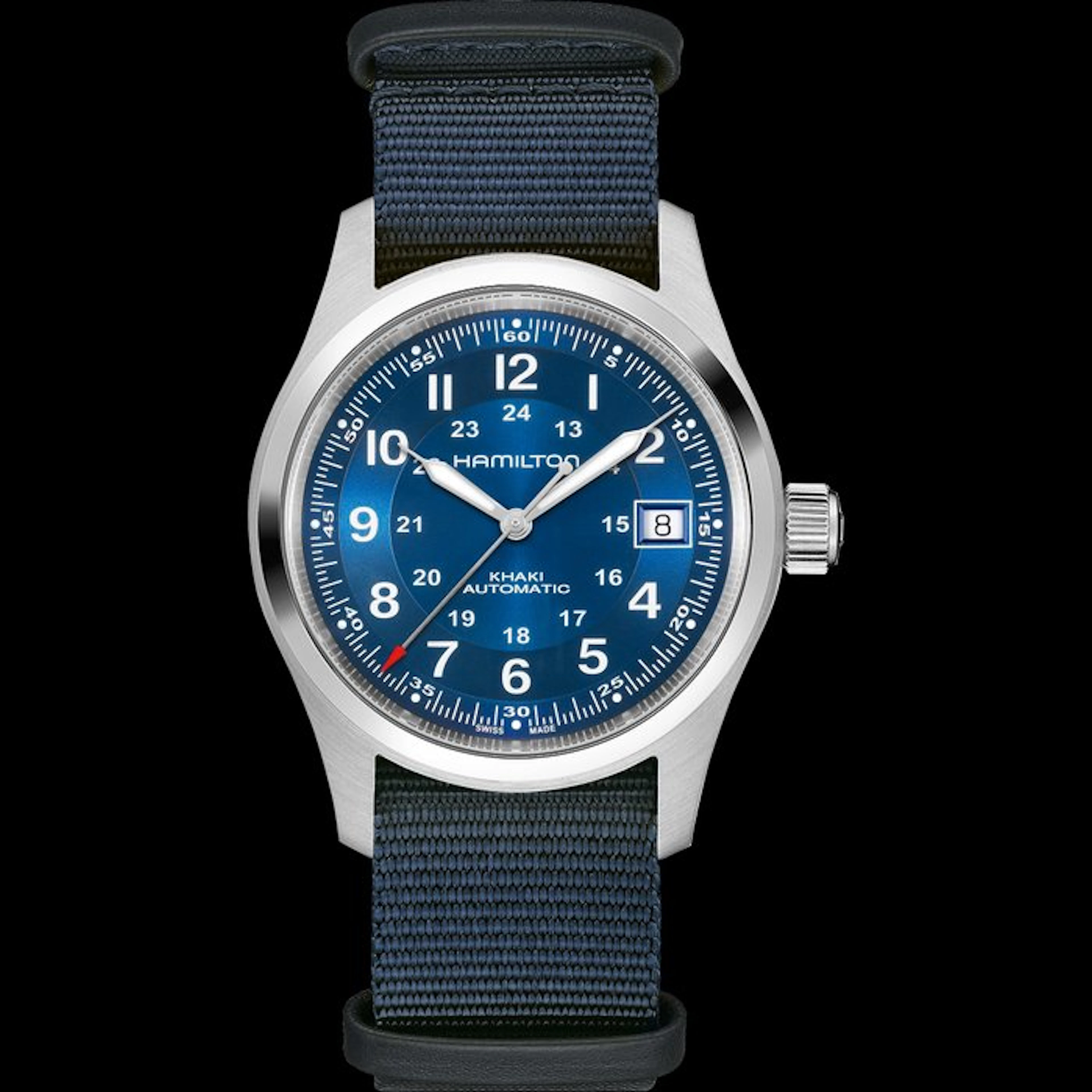 Hamilton - Hamilton Khaki Field Auto 38mm Blue Dial - H70455904 - Men - 2026