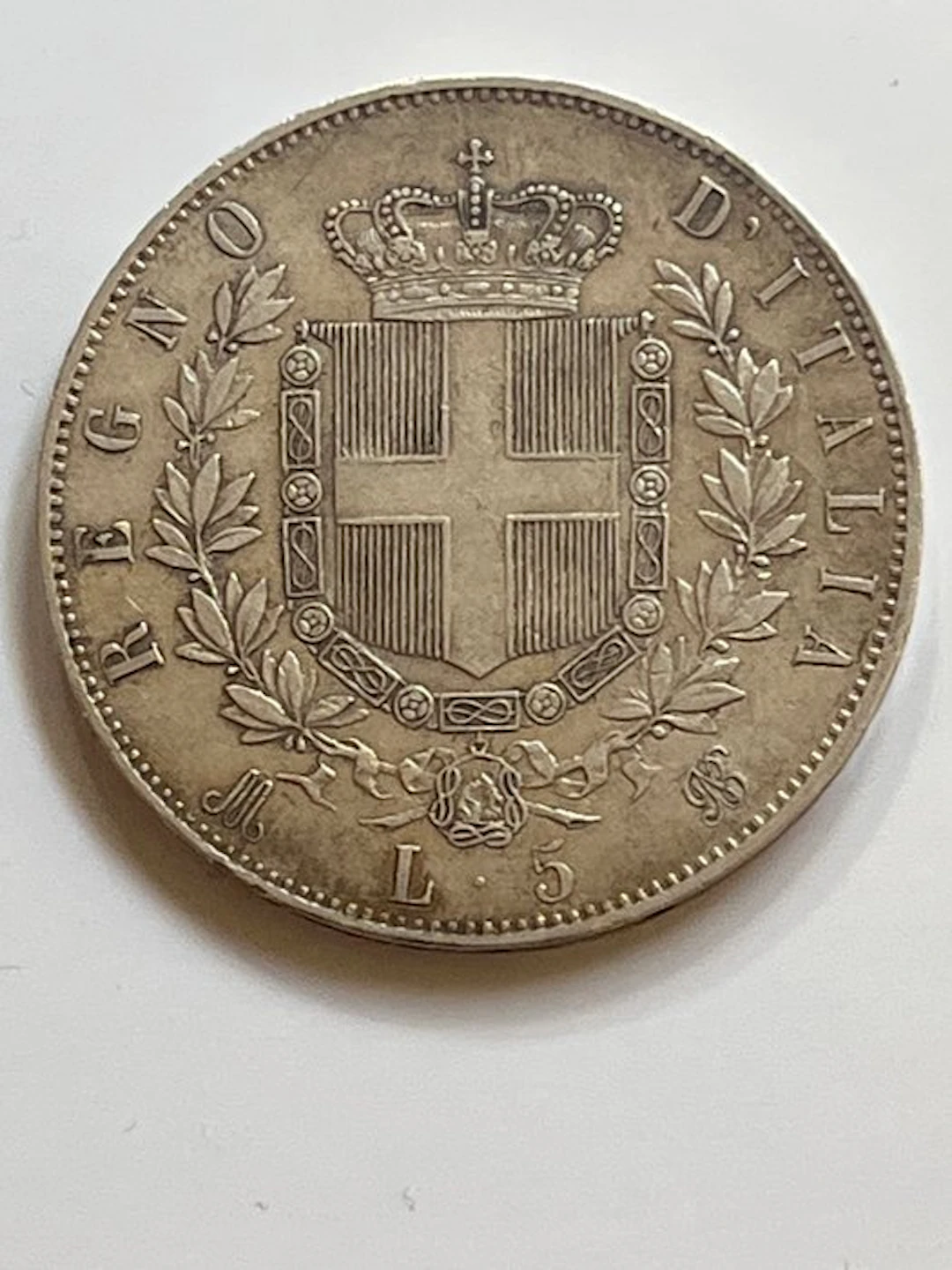 Italy, Kingdom Vittorio Emanuele II. 5 Lire 1874 (No reserve price)