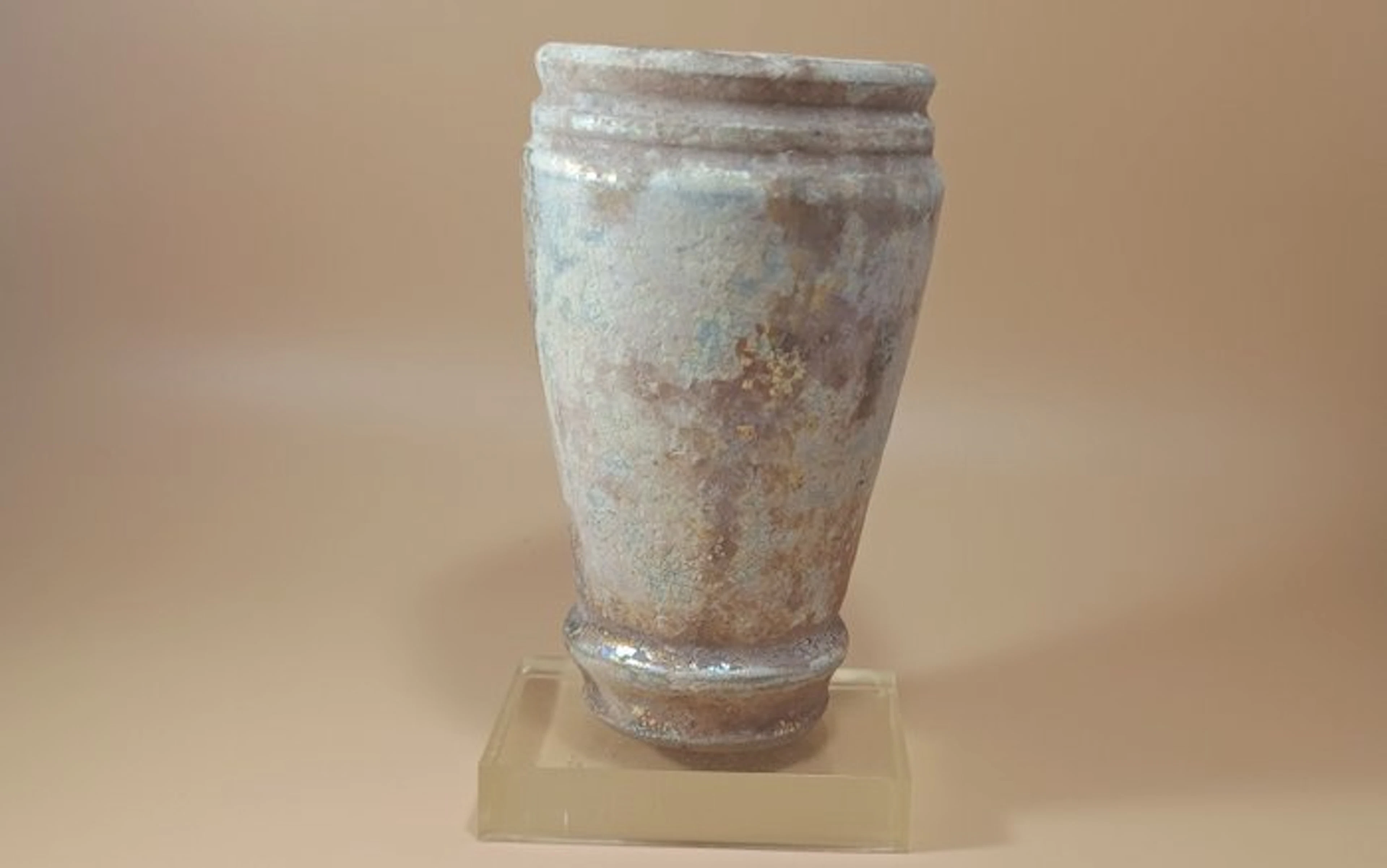 Parthian / Sasanian Glazed Ceramic Rare & Heavy Near Eastern Albarello Vessel