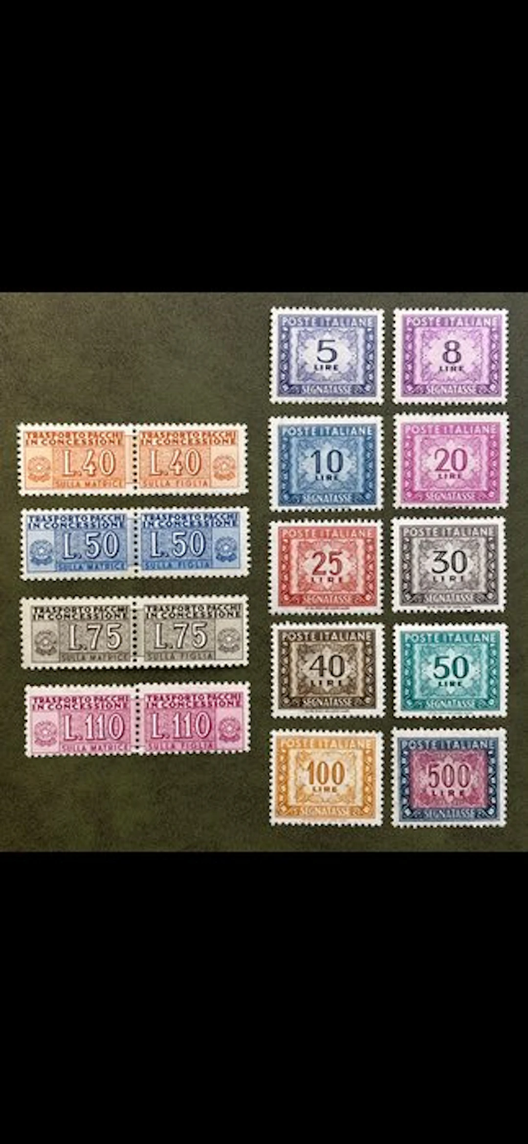 Italy 1953/1955 - Italian Republic Services...