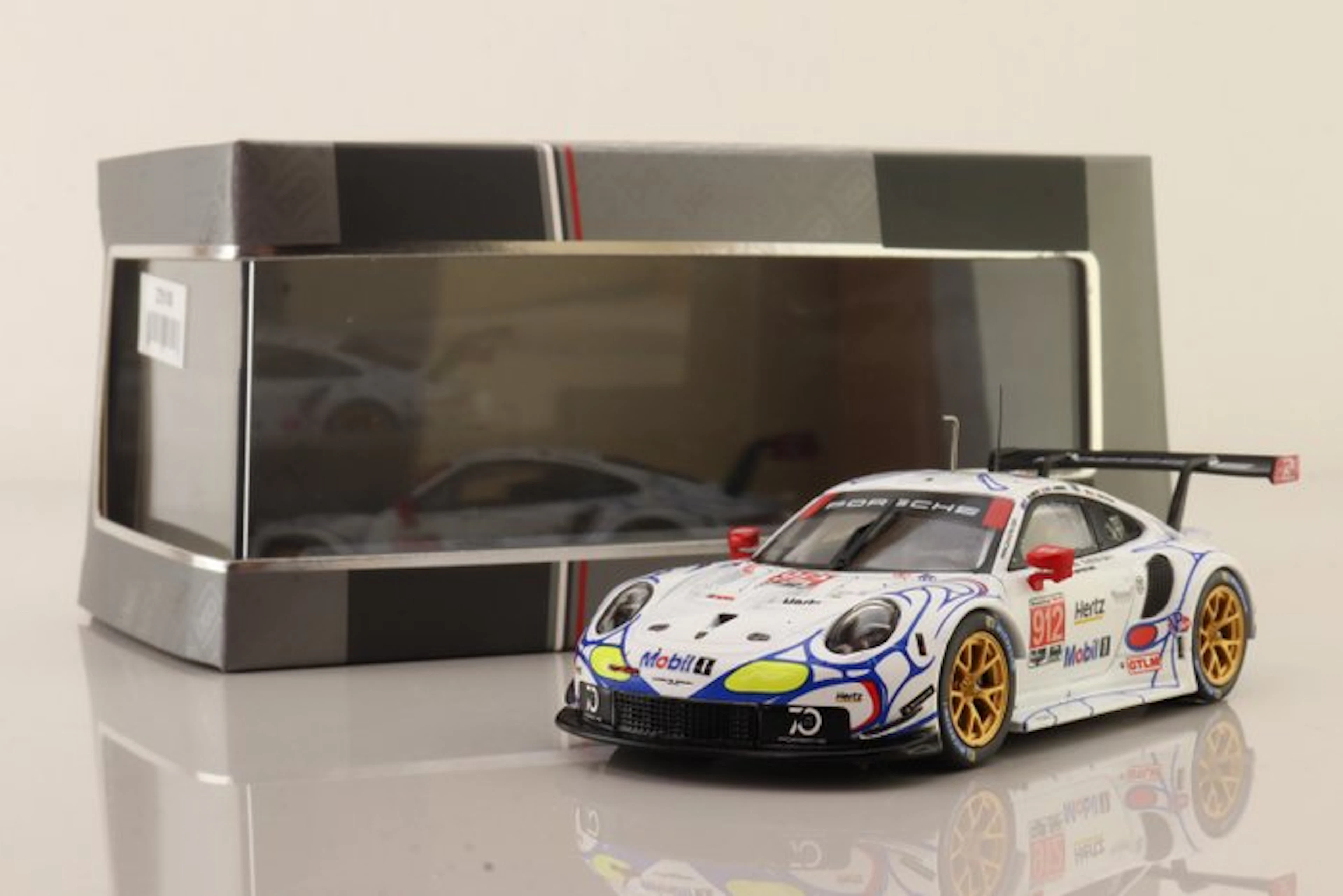 IXO 1:43 - Model race car - Porsche 911 GT3 RSR #912 Petit Le Mans USA 2018 - L