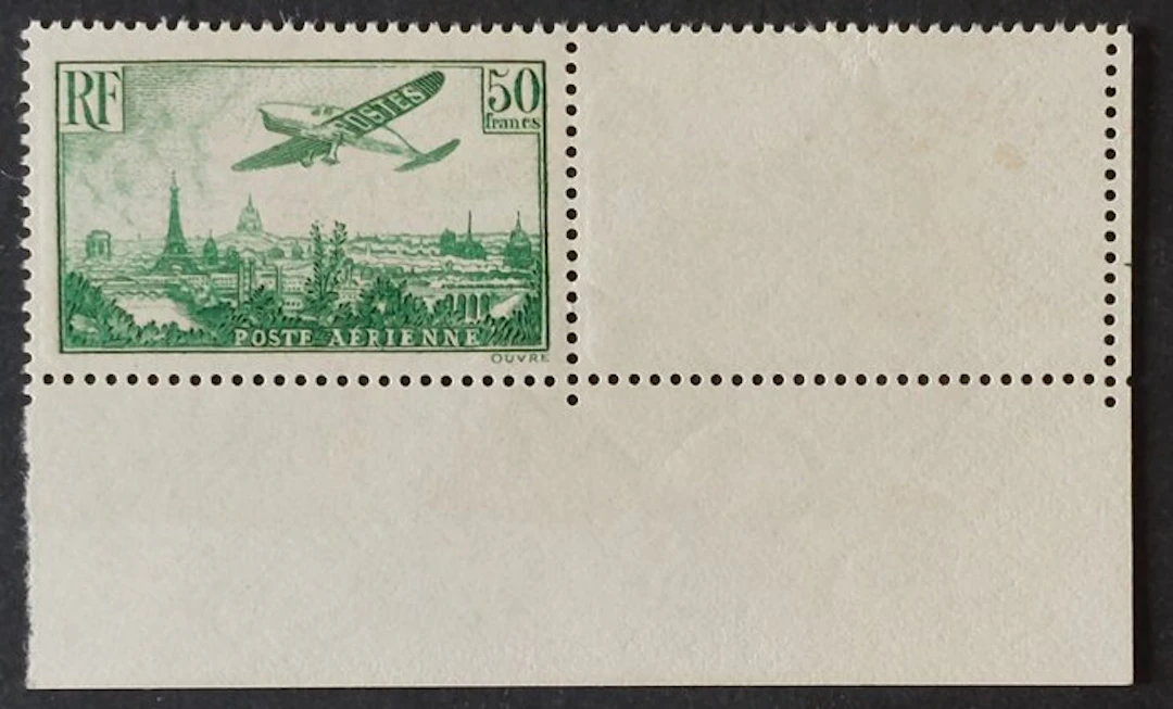 France 1936 - Airplane flying over Paris
