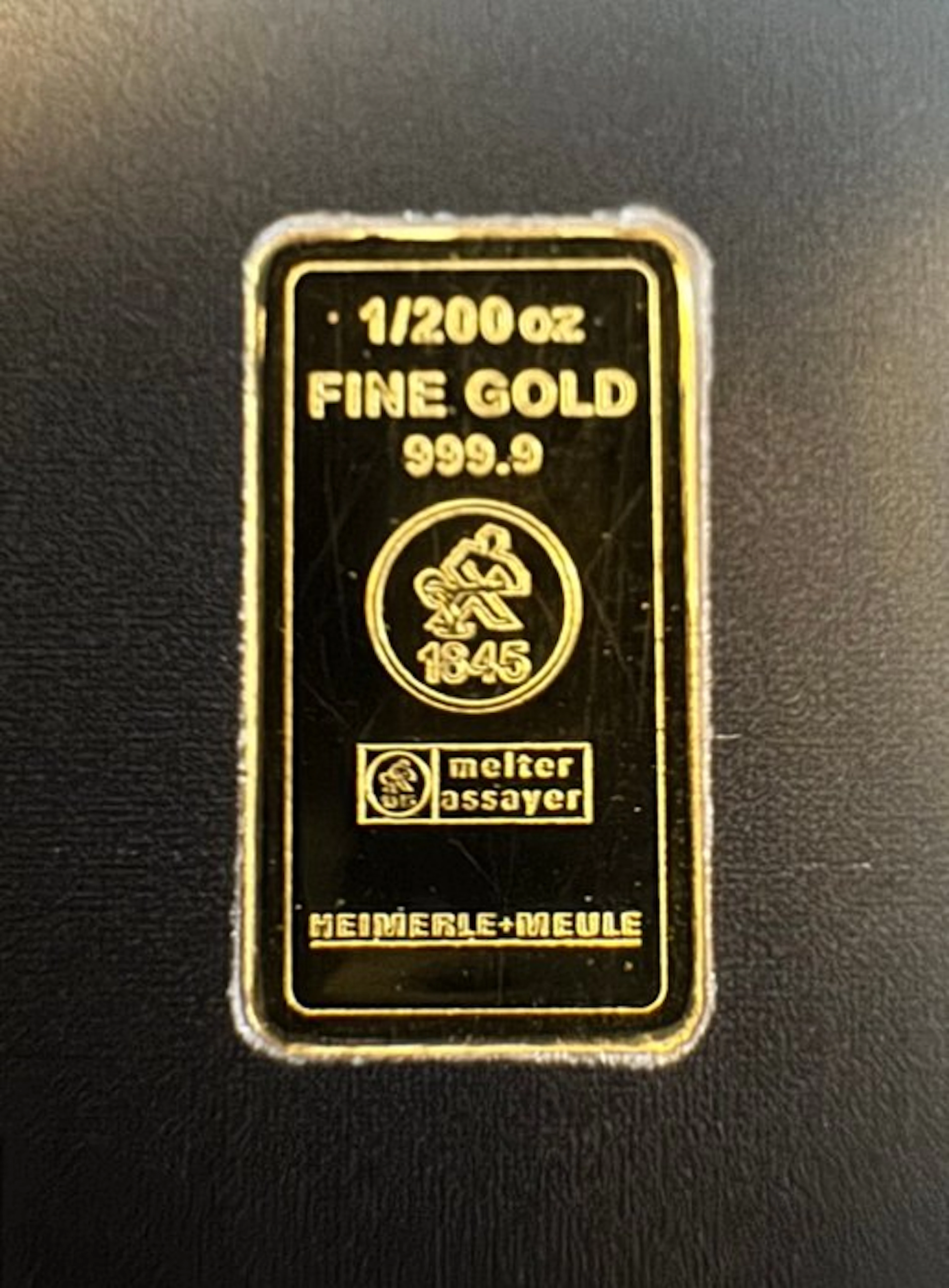 1/200 Troy Ounce - Gold .999 - Heimerle + Meule