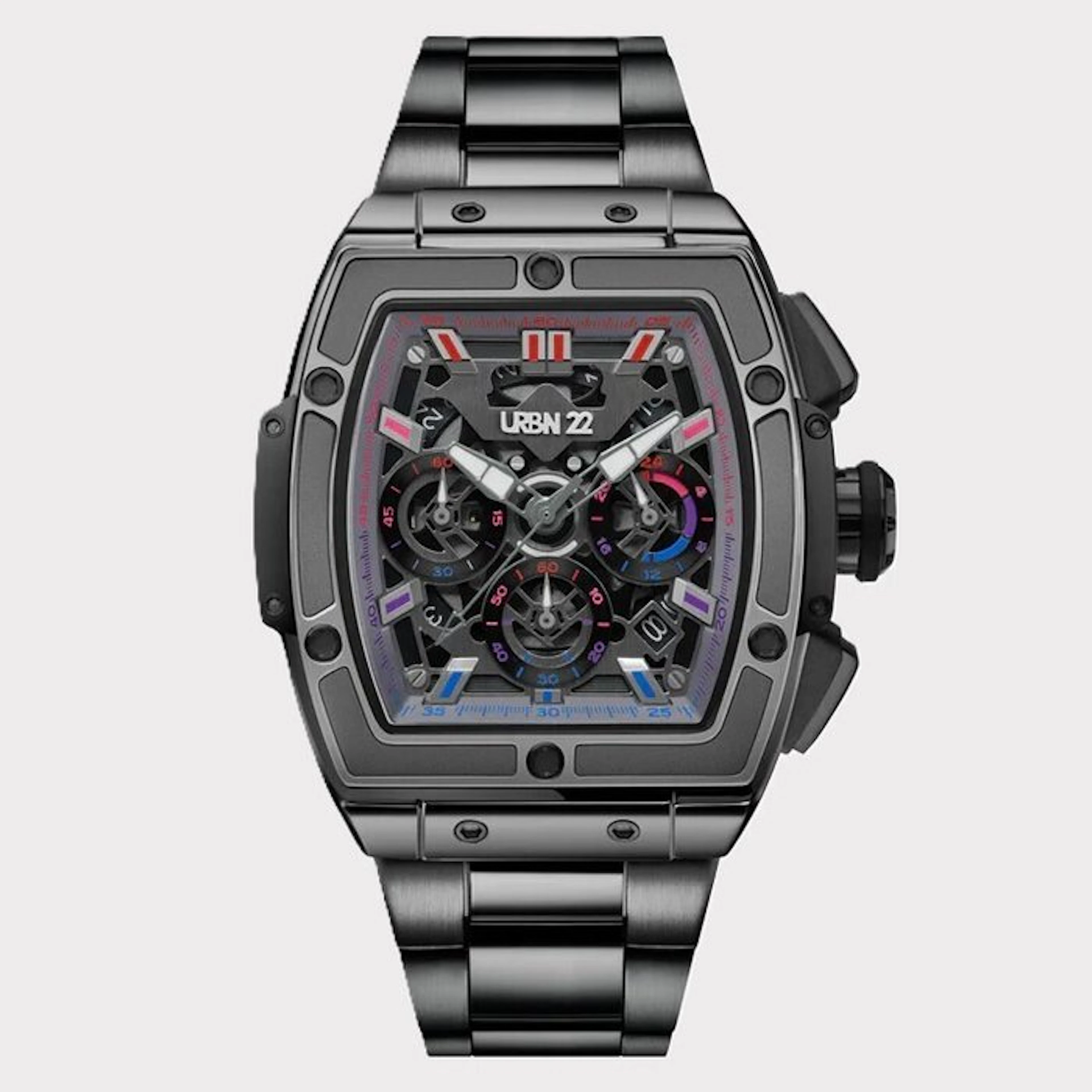 URBN22 - Skeleton - GunMetal - Seiko - Chronograph - New - Men - 2026