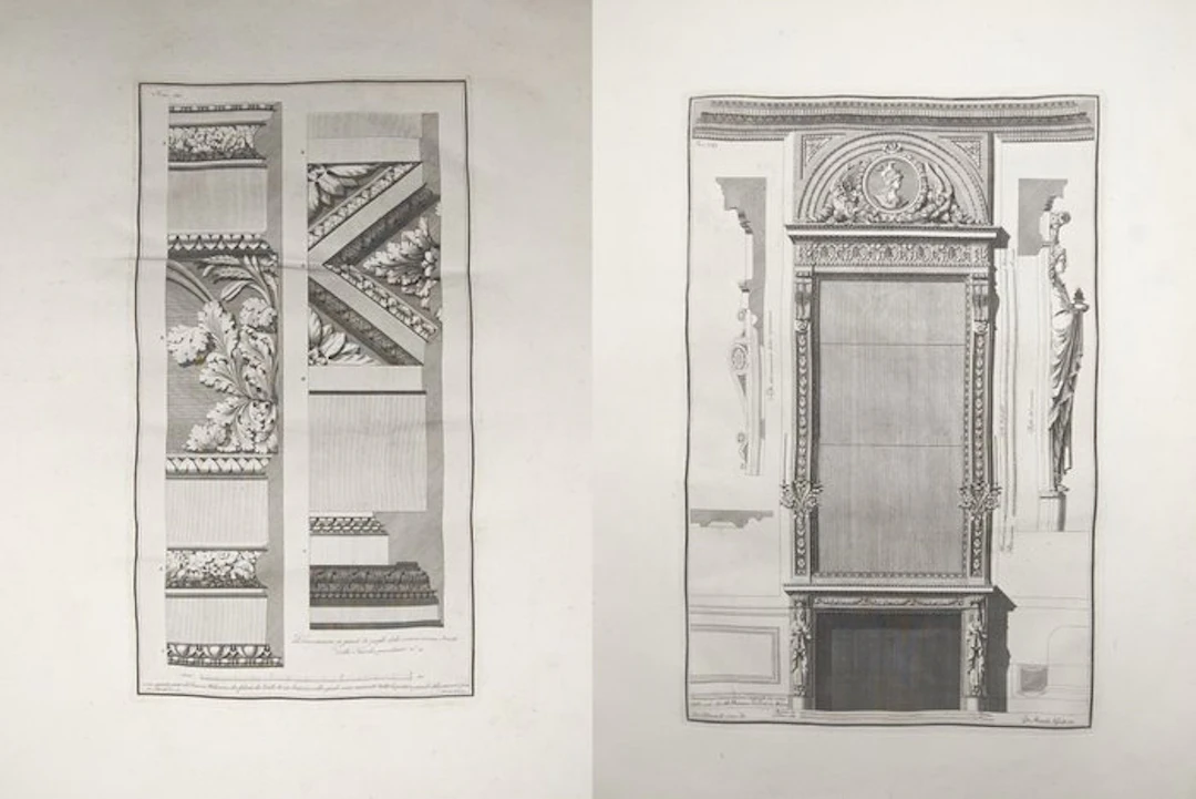 Giocondo Albertolli (1742–1839) - Set of 2: Cornice Profiles and Ornament