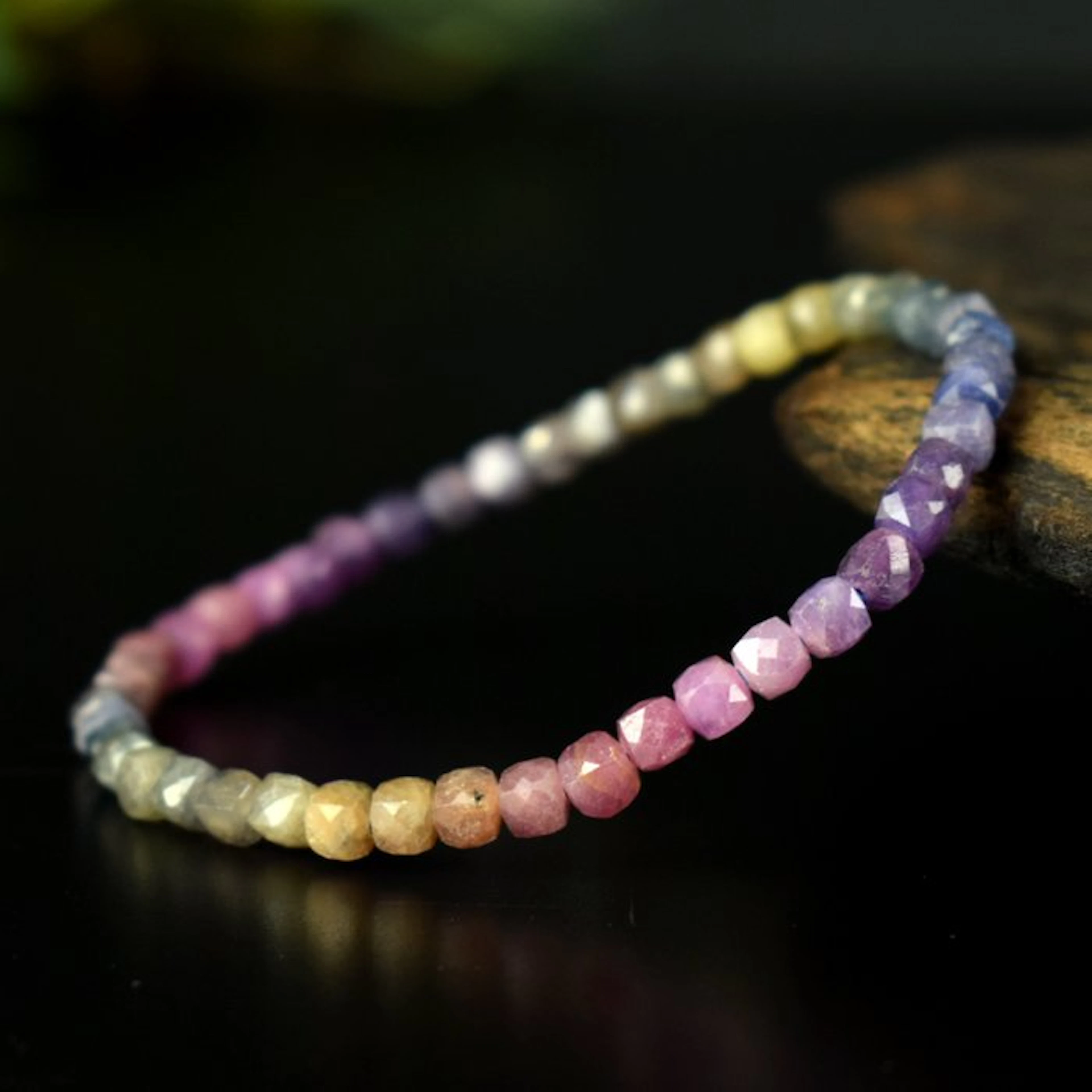 Natural Multicolored Sapphires – Exceptional – Rainbow of Natural Colors- 7.7 g