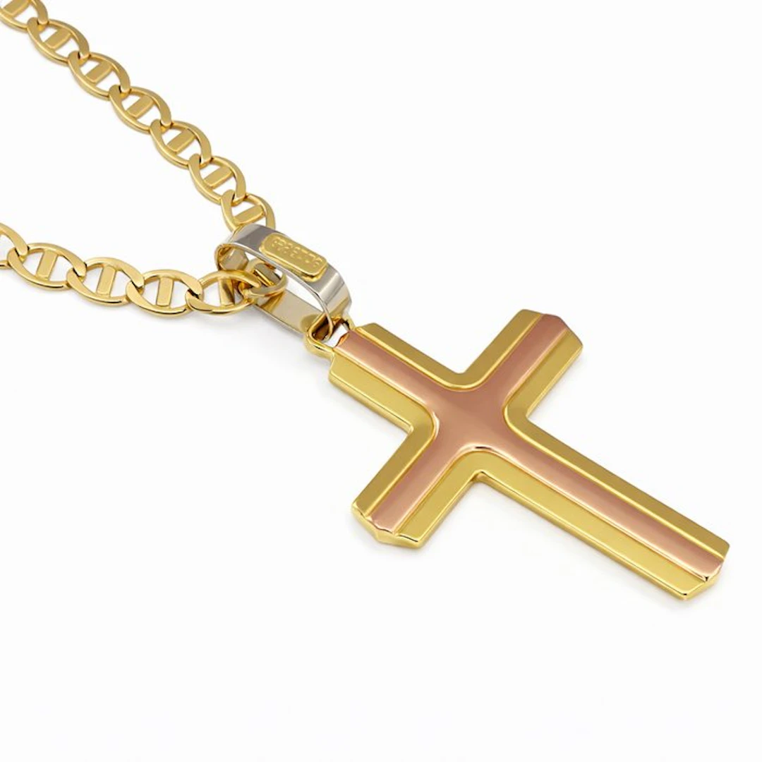 Necklace - 18 kt. Yellow gold, Rose gold - Made in Italy - ESSEMME