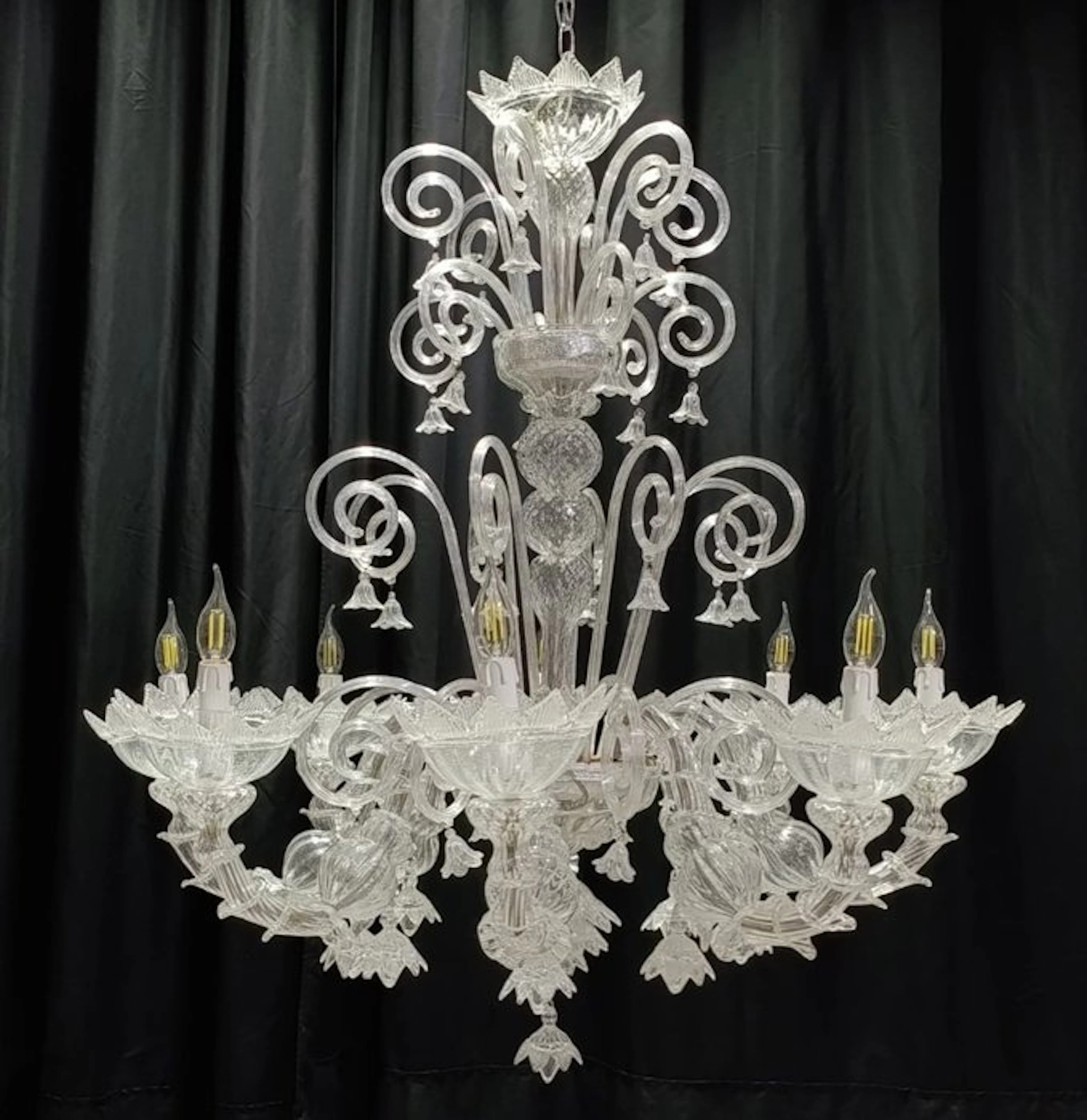 Chandelier - Dragon - Murano glass - 8 lights / 2 floors