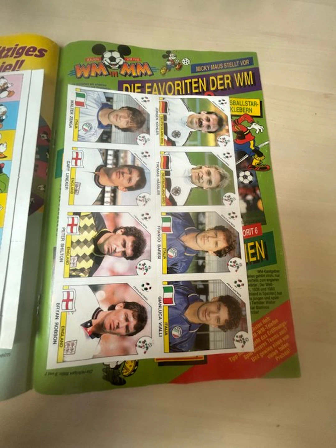 1990 Panini World Cup Stickers Gary Lineker Original...
