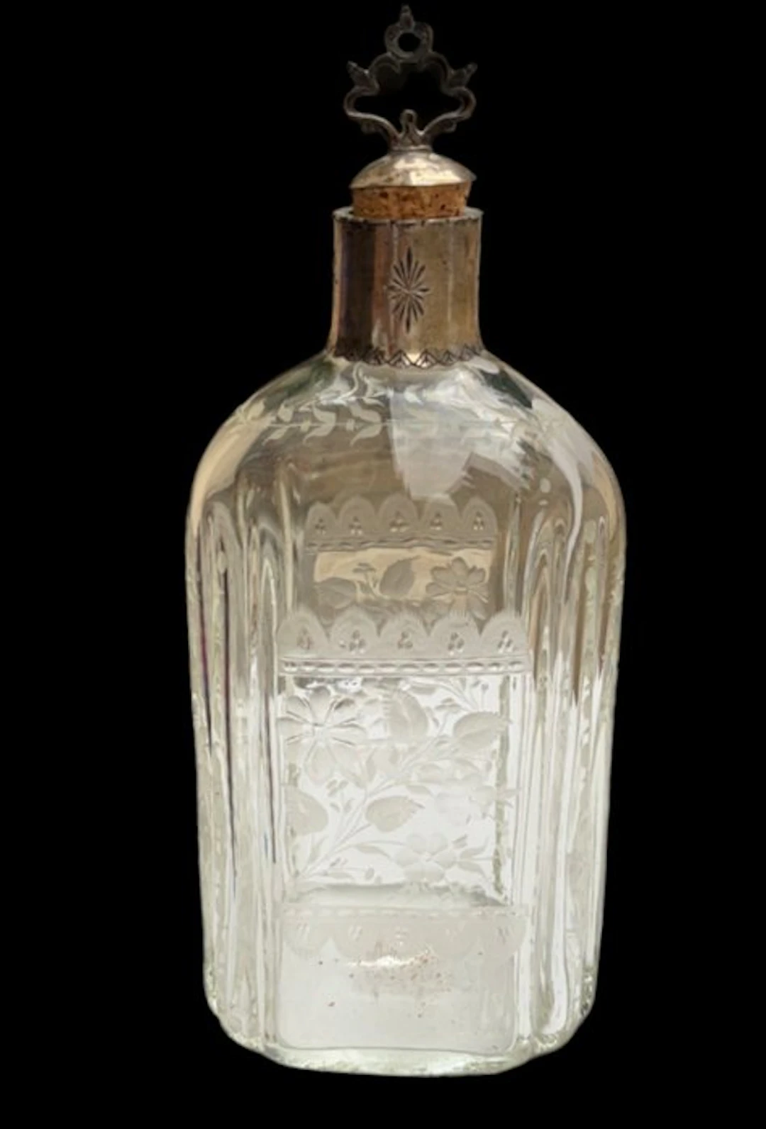 Bottle - • Hand-blown glass bottle