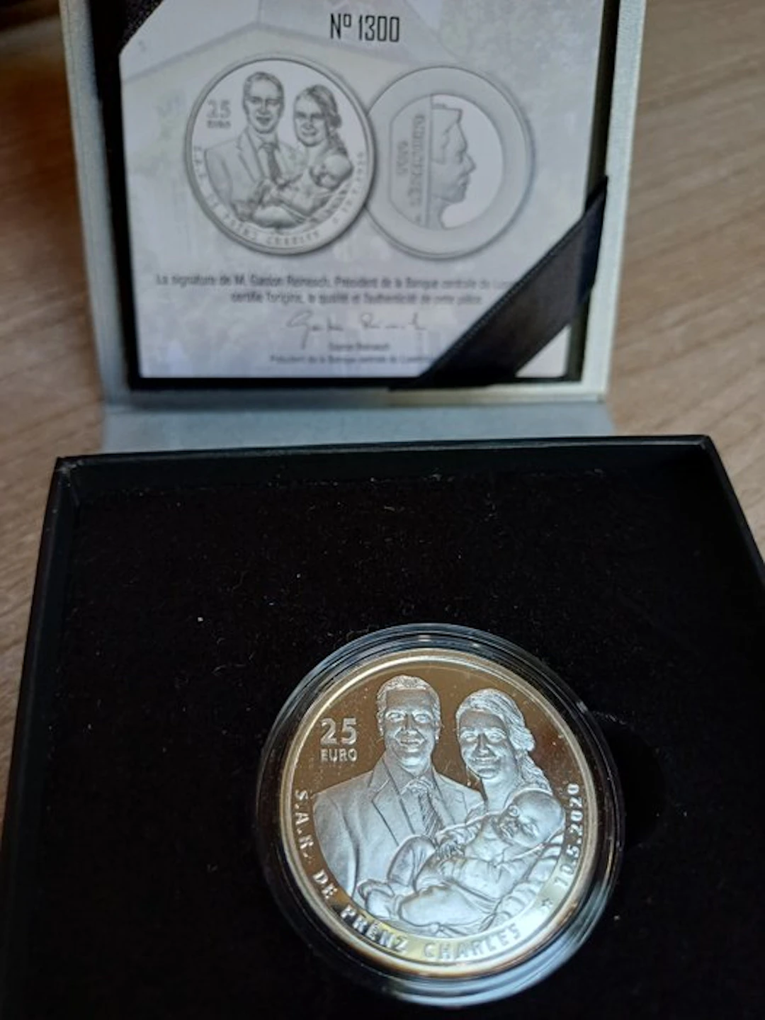 Luxembourg. 25 Euro 2023 "Naissance du Prince François" Proof (No