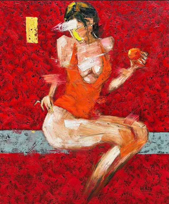Hoang Anh - La Pomme ↑120 →100 cm → No Reserve ✓