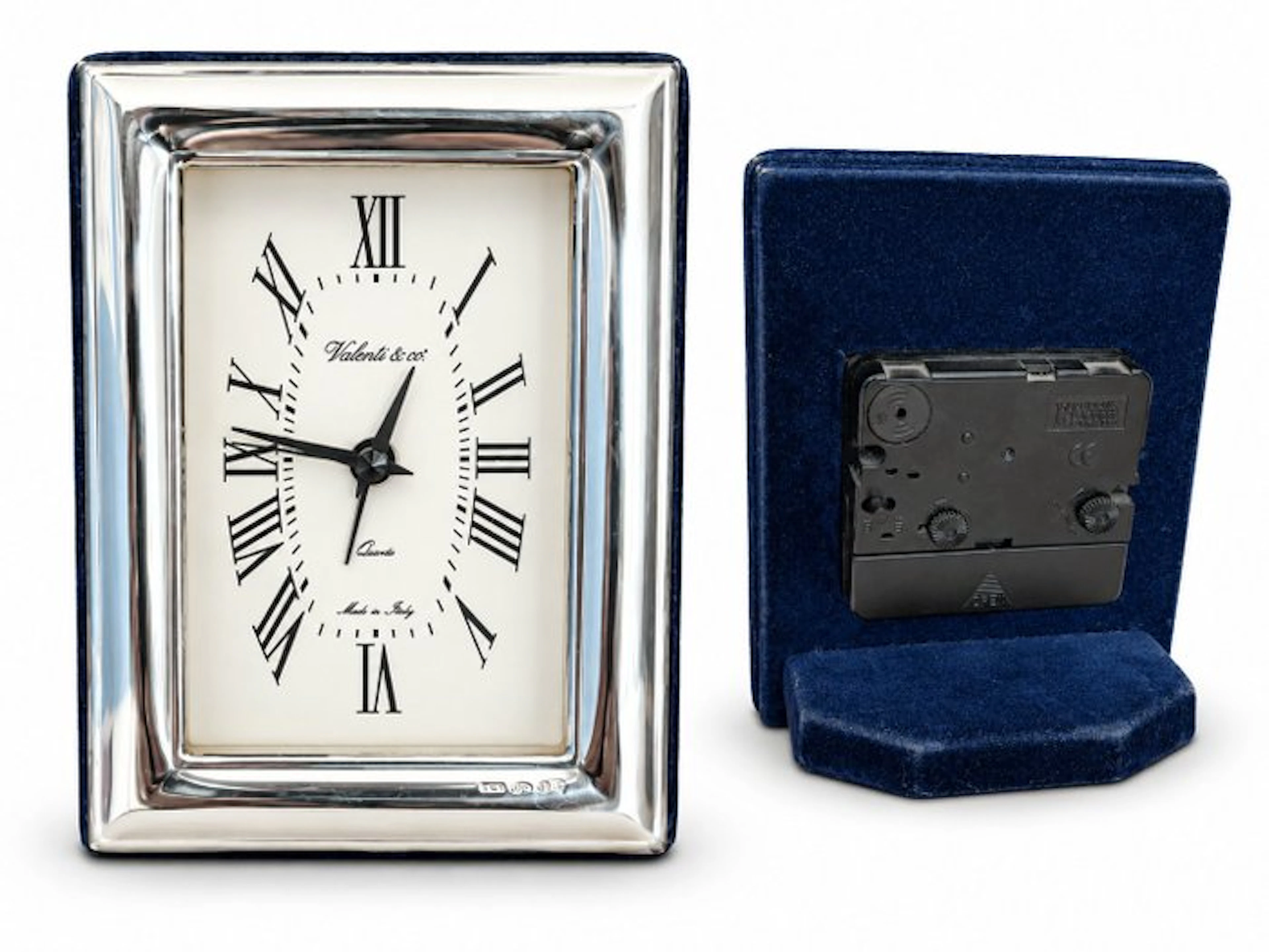 Clock - valenti&co - - .950 silver - 2000-2010 - Valenti & Co. – Elegant