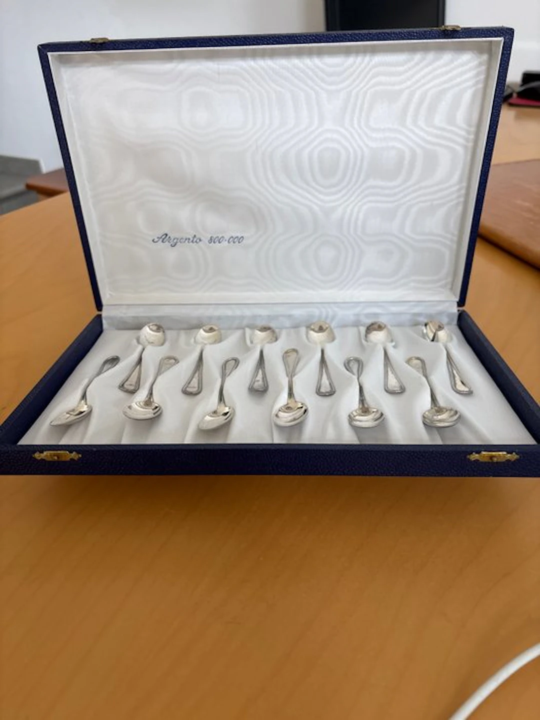 Coffee spoon (12) - .800 silver - Set of 12 teaspoons