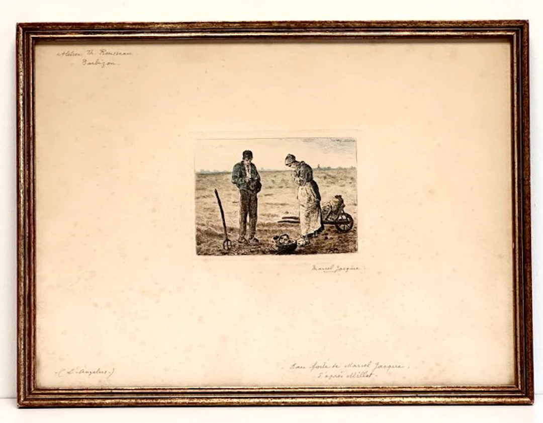 Jean François Millet (1814-1875) - « L’Angelus » - after, by Marcel Jacque.