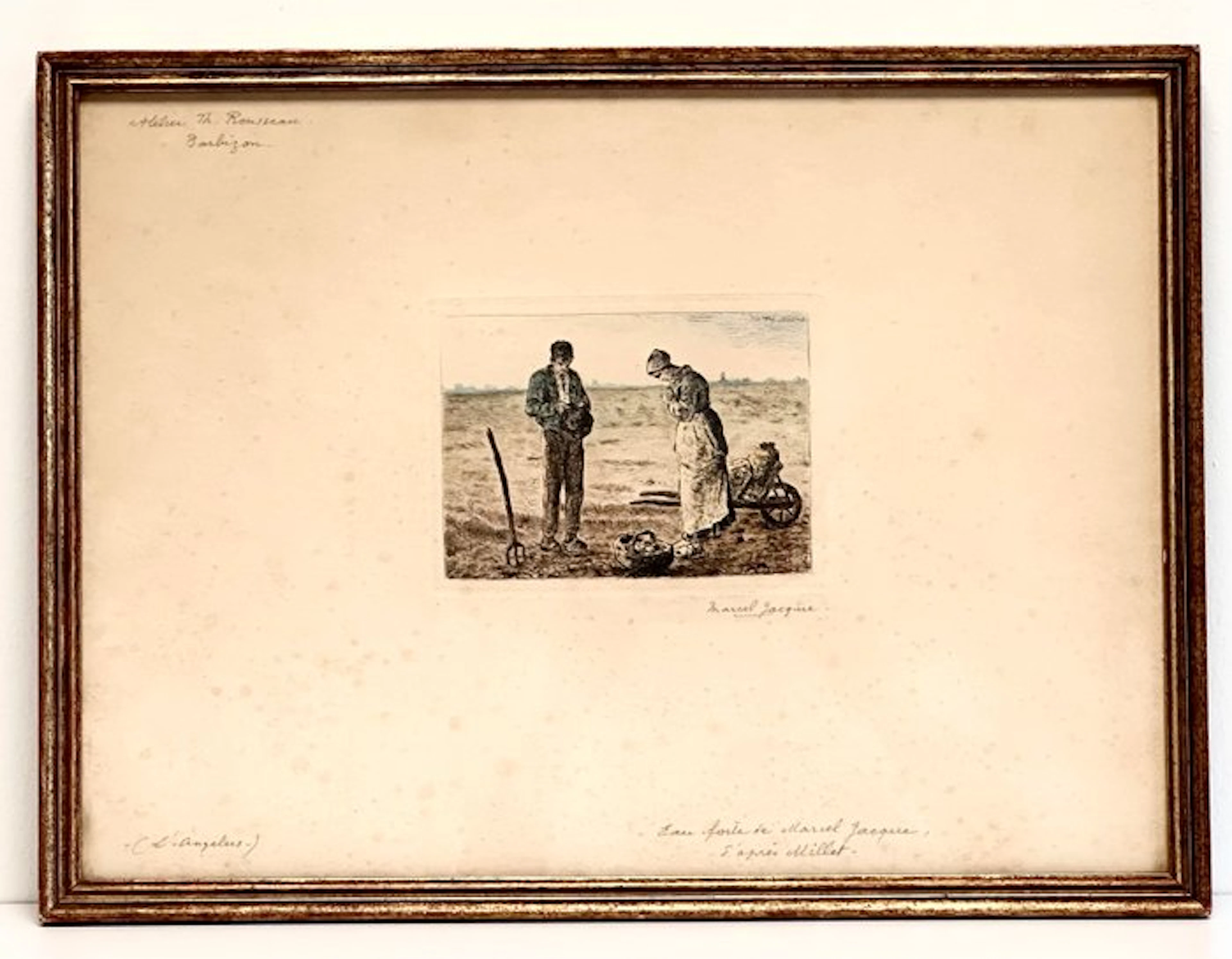 Jean François Millet (1814-1875) - « L’Angelus » - after, by Marcel Jacque.