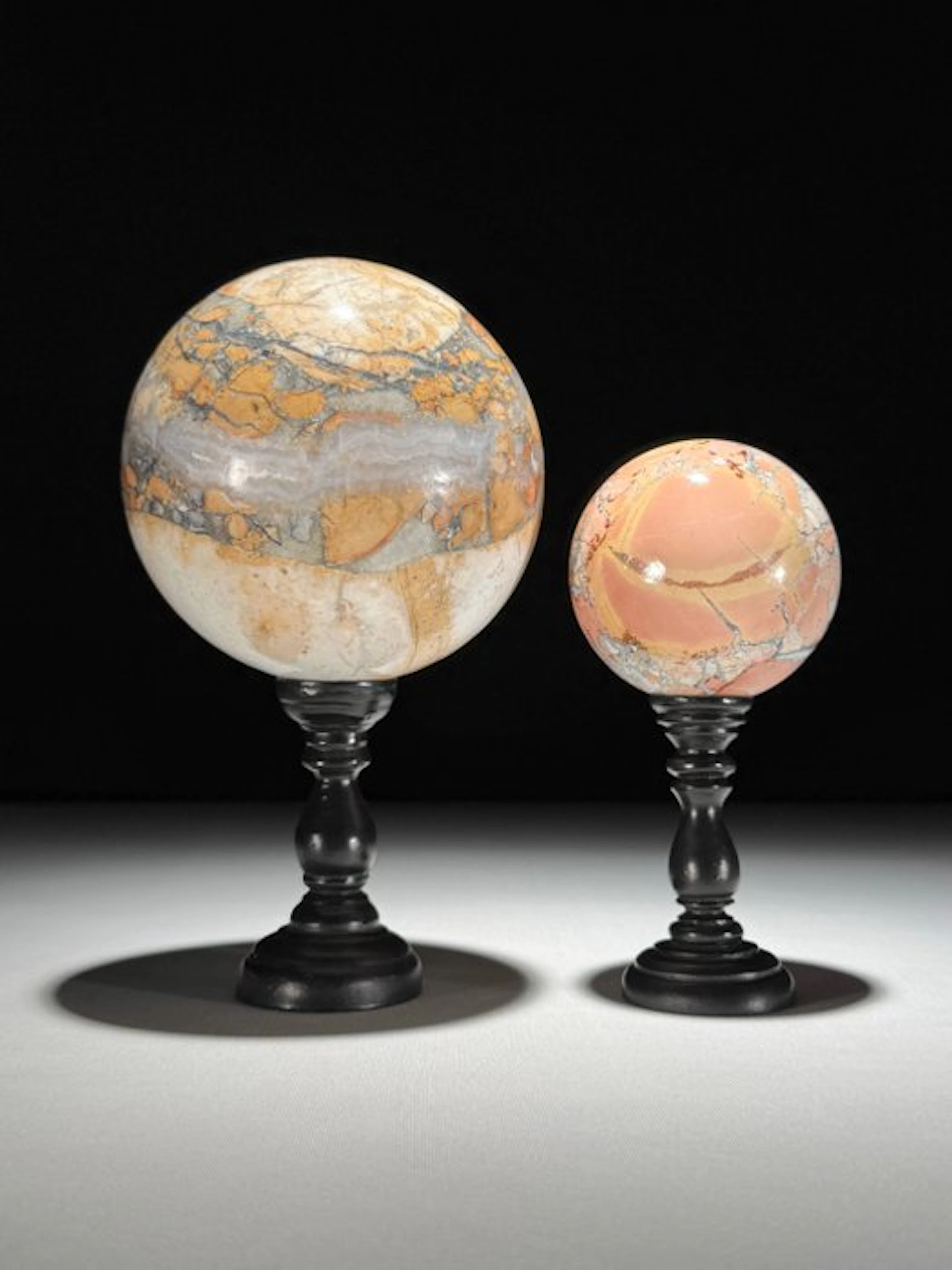 NO RESERVE PRICE - Wonderful Pair of Red Maligano Jasper...