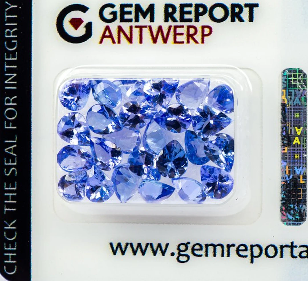 No reserve price - 25 pcs Tanzanite - 7.89 ct - Gem...